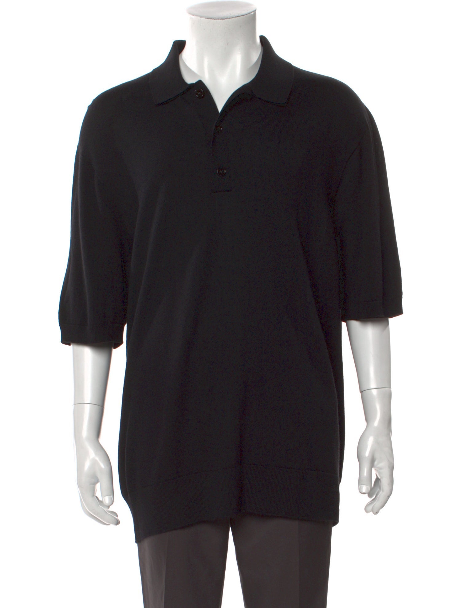 Burberry Wool Collar Polo Shirt w/ Tags