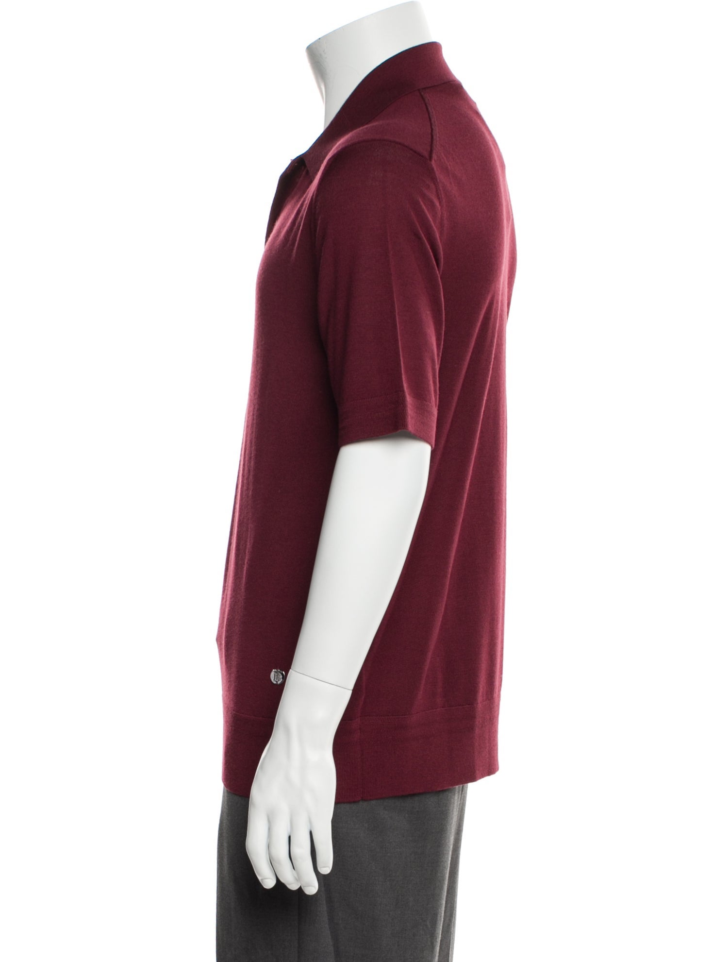 Burberry Wool Collar Polo Shirt w/ Tags