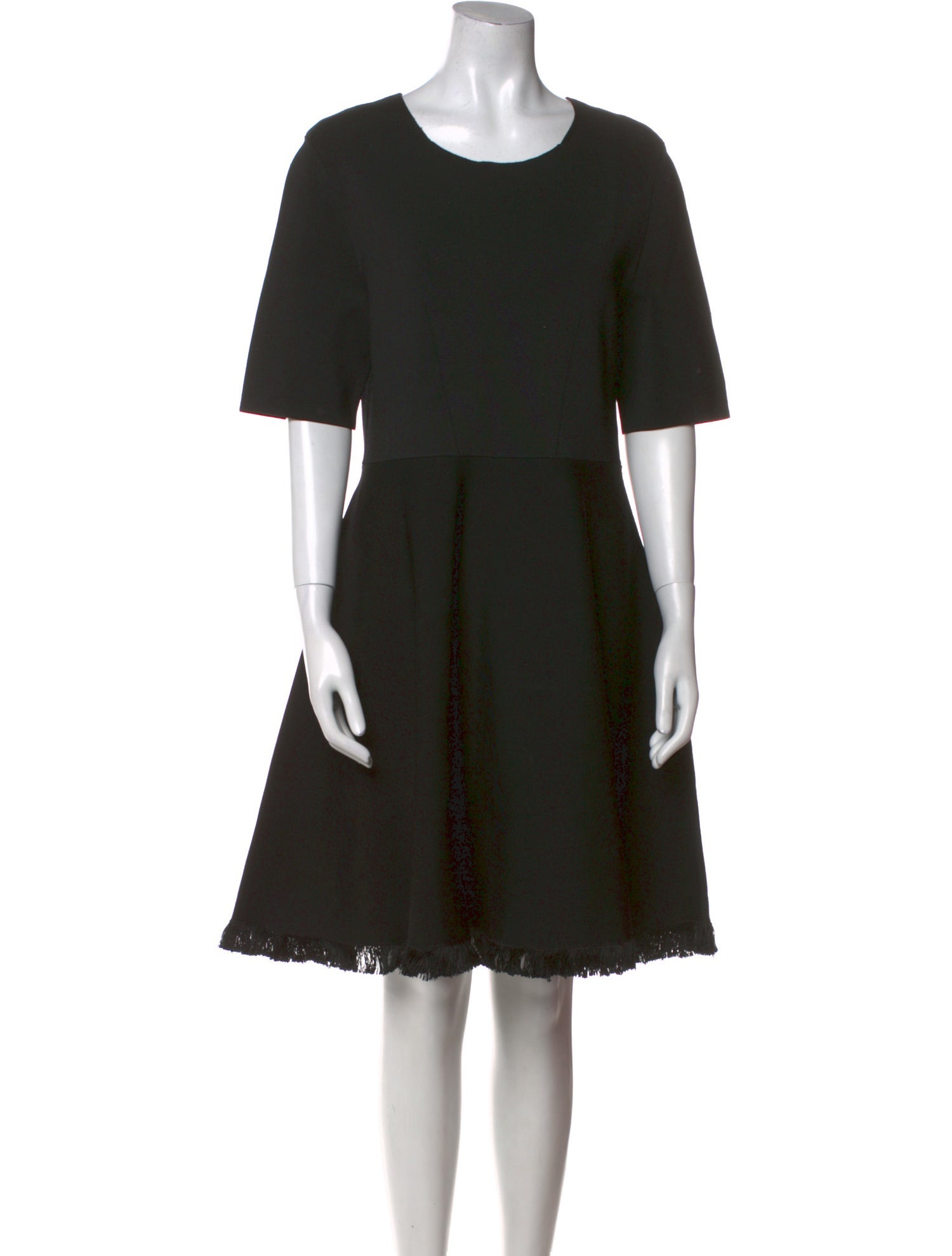 Burberry London Scoop Neck Knee-Length Dress