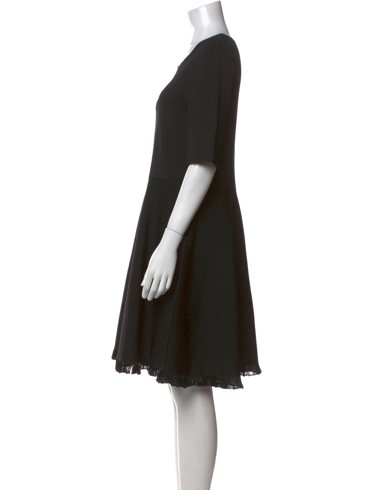 Burberry London Scoop Neck Knee-Length Dress