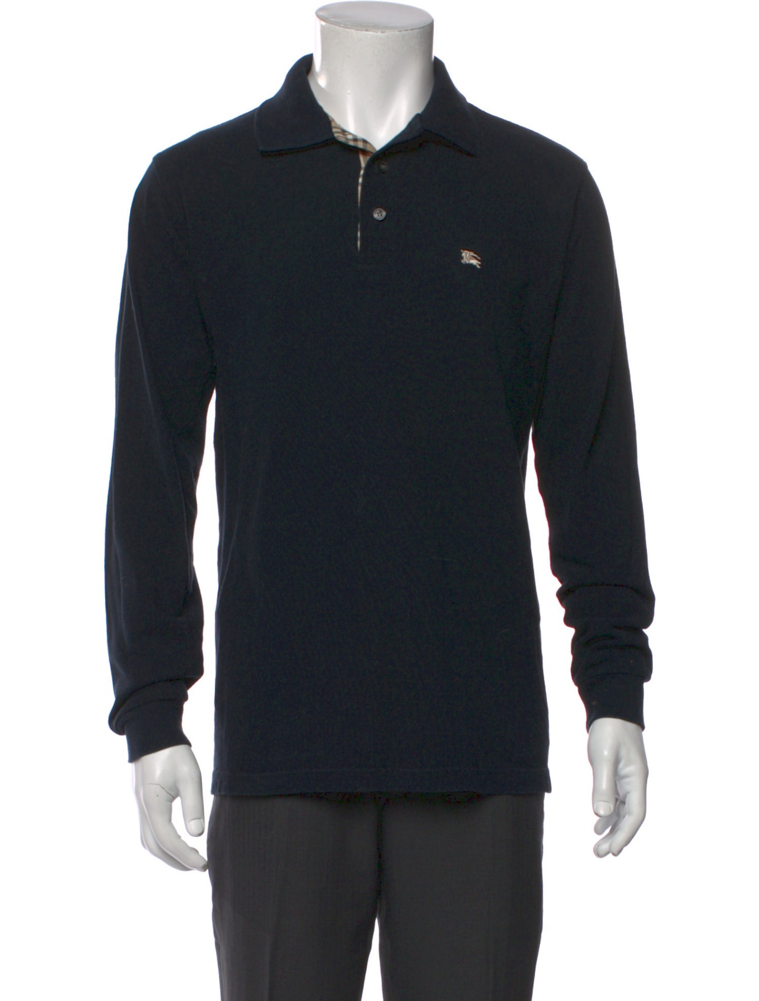 Burberry London Collar Long Sleeve Polo Shirt