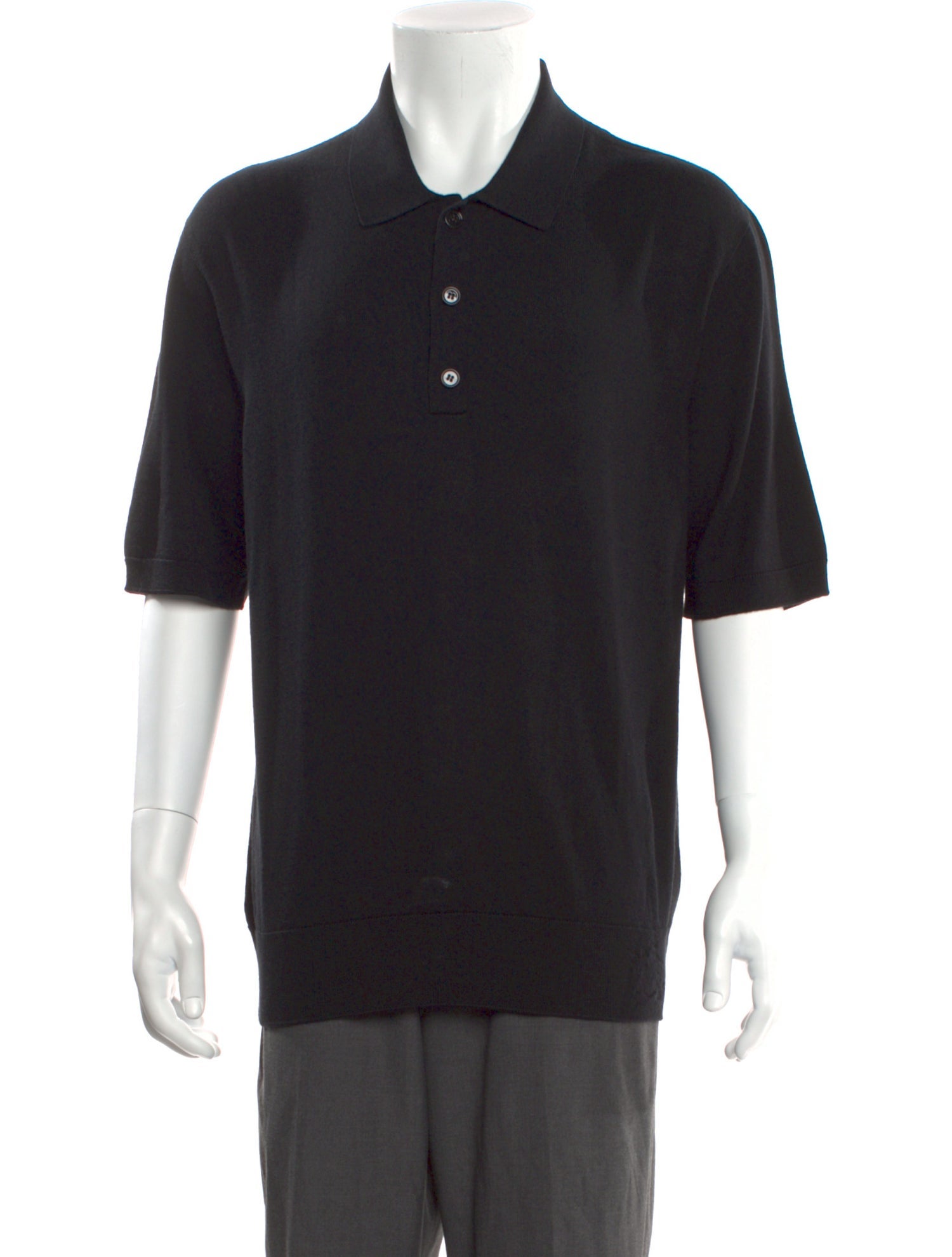 Burberry Wool Collar Polo Shirt w/ Tags