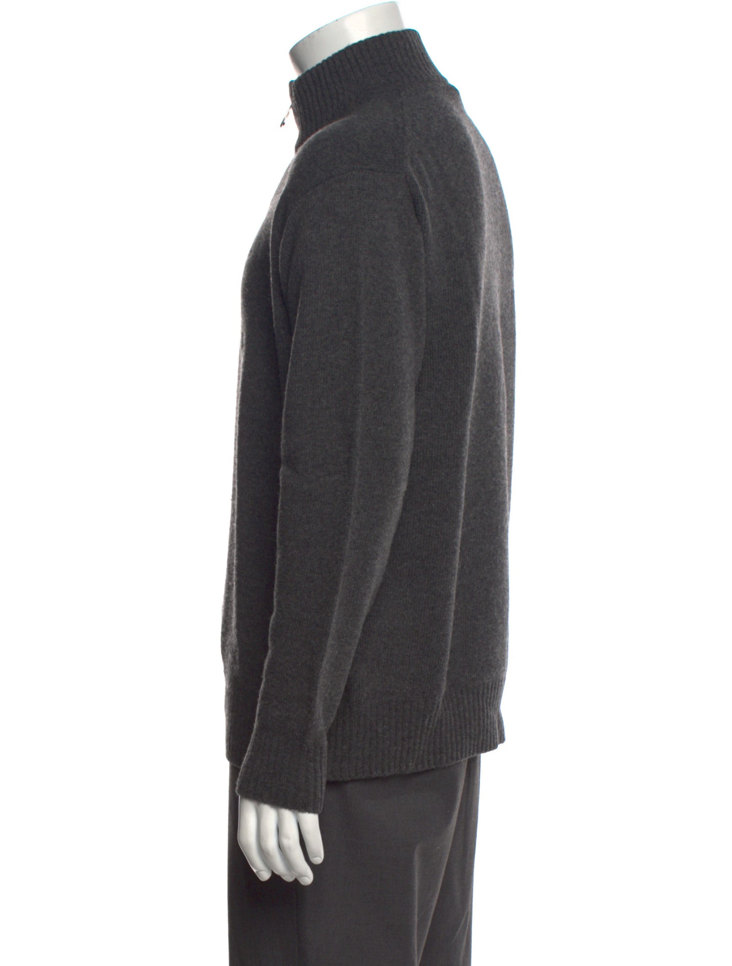 Burberry London House Check Pattern Wool Polo Sweater