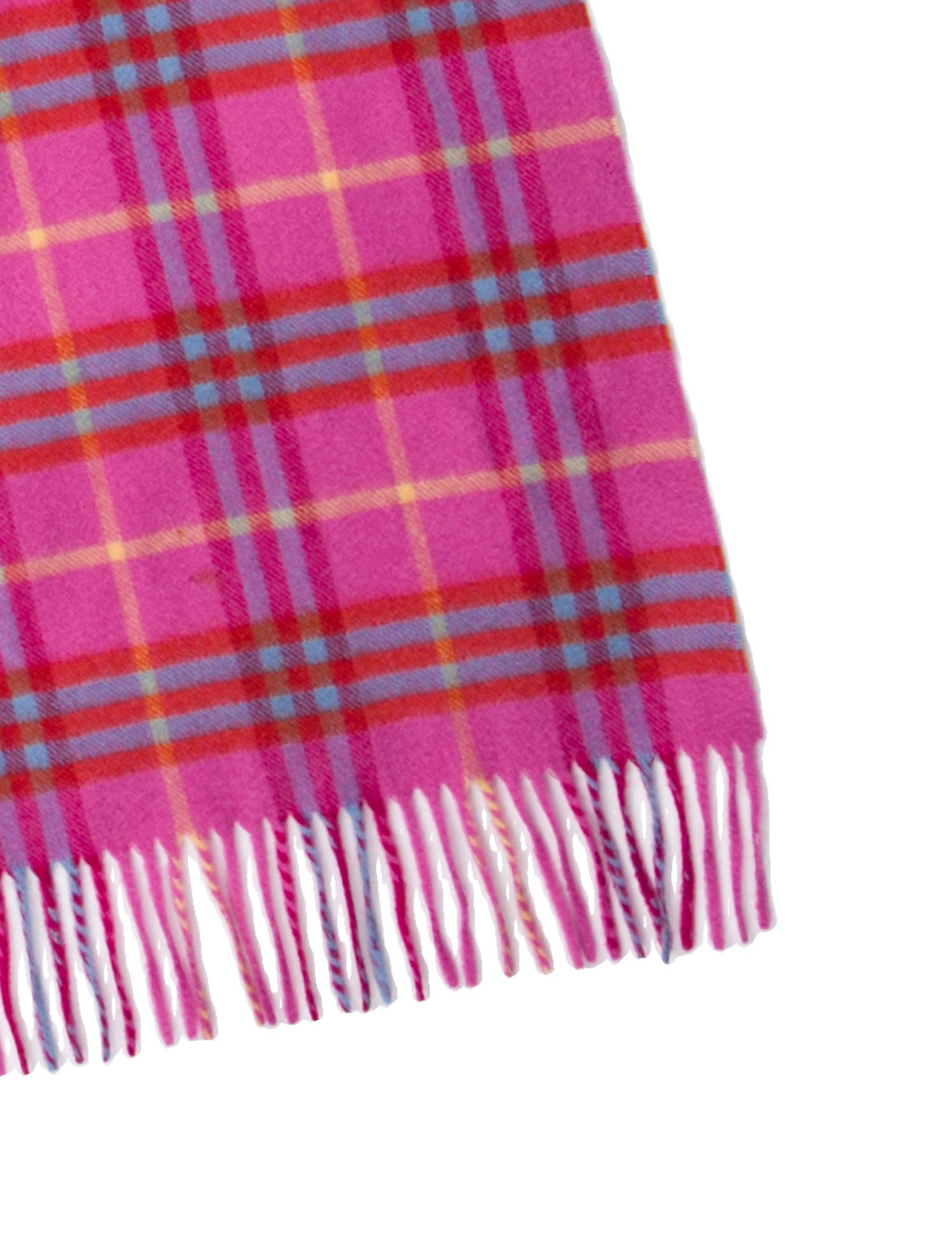 Burberry London Cashmere Plaid Print Scarf