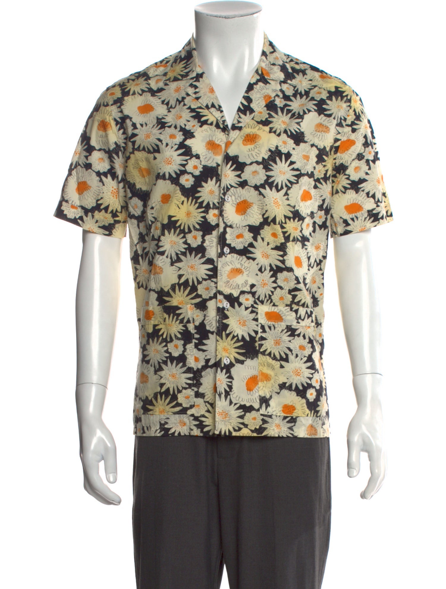 Burberry London Floral Print Short Sleeve Shirt