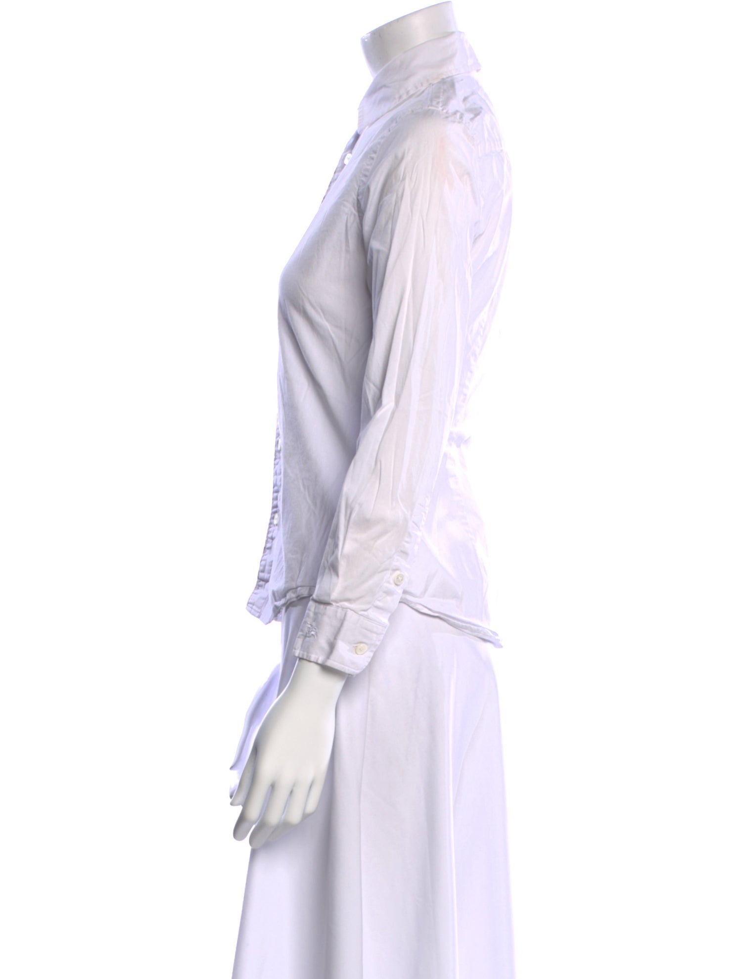 Burberry London Long Sleeve Button-Up Top