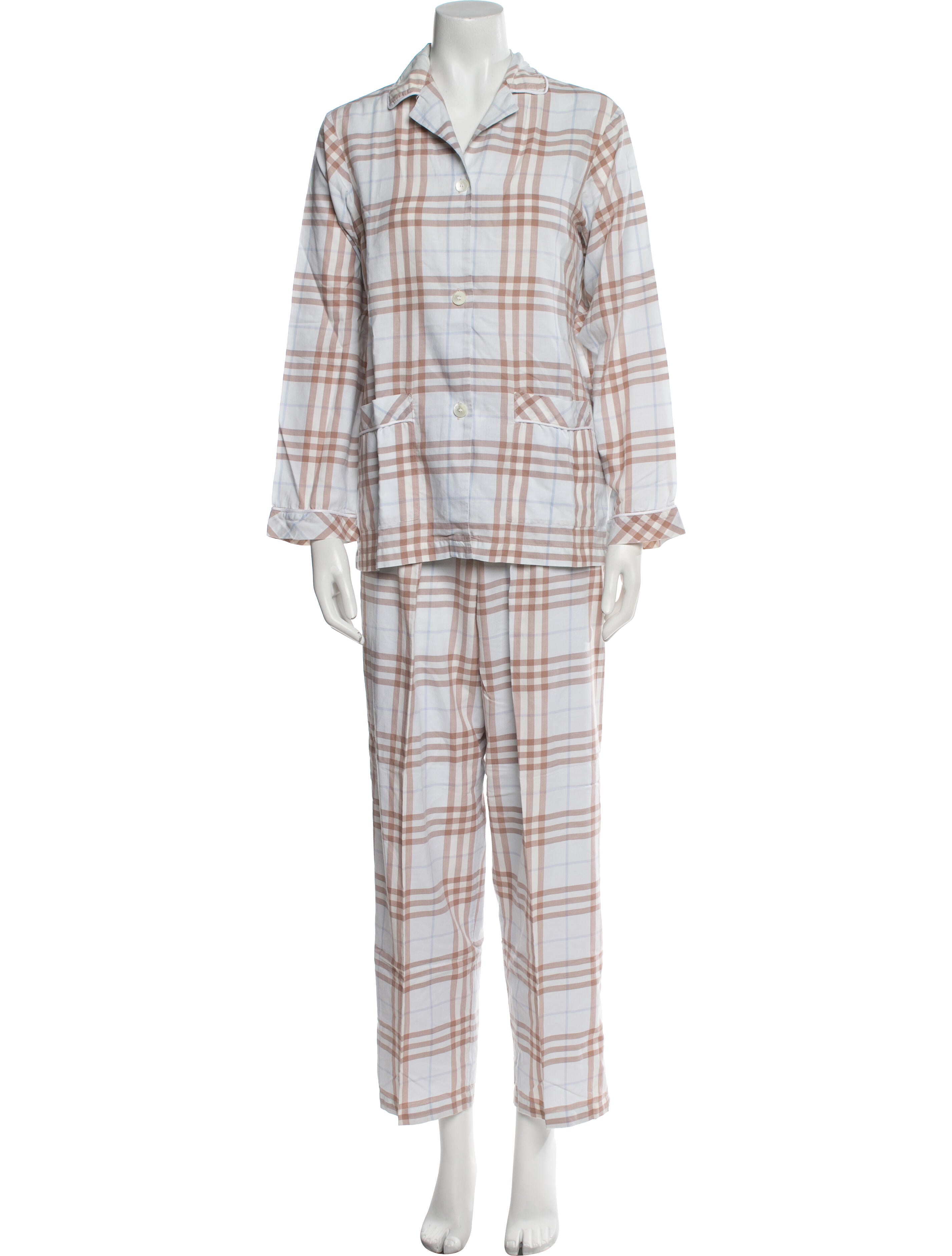 Burberry London Plaid Print Pajamas