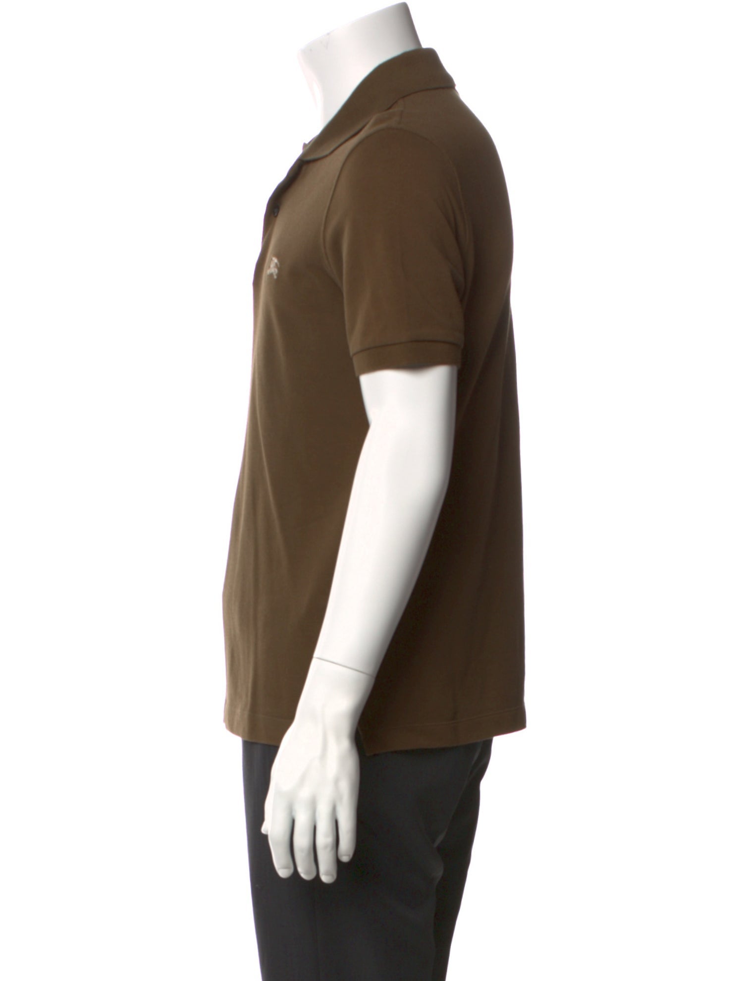 Burberry London V-Neck Short Sleeve Polo Shirt