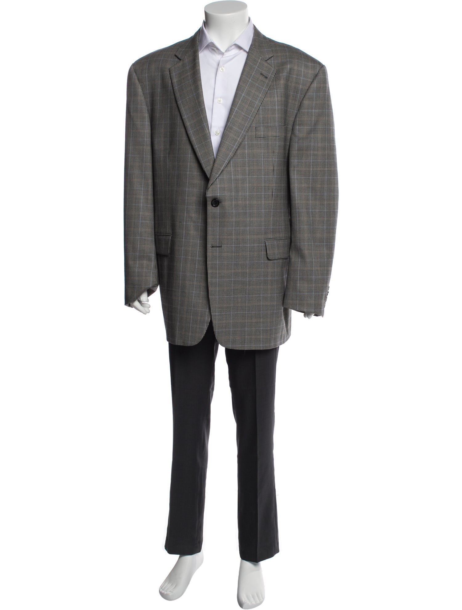 Burberry London Wool Pattern Blazer