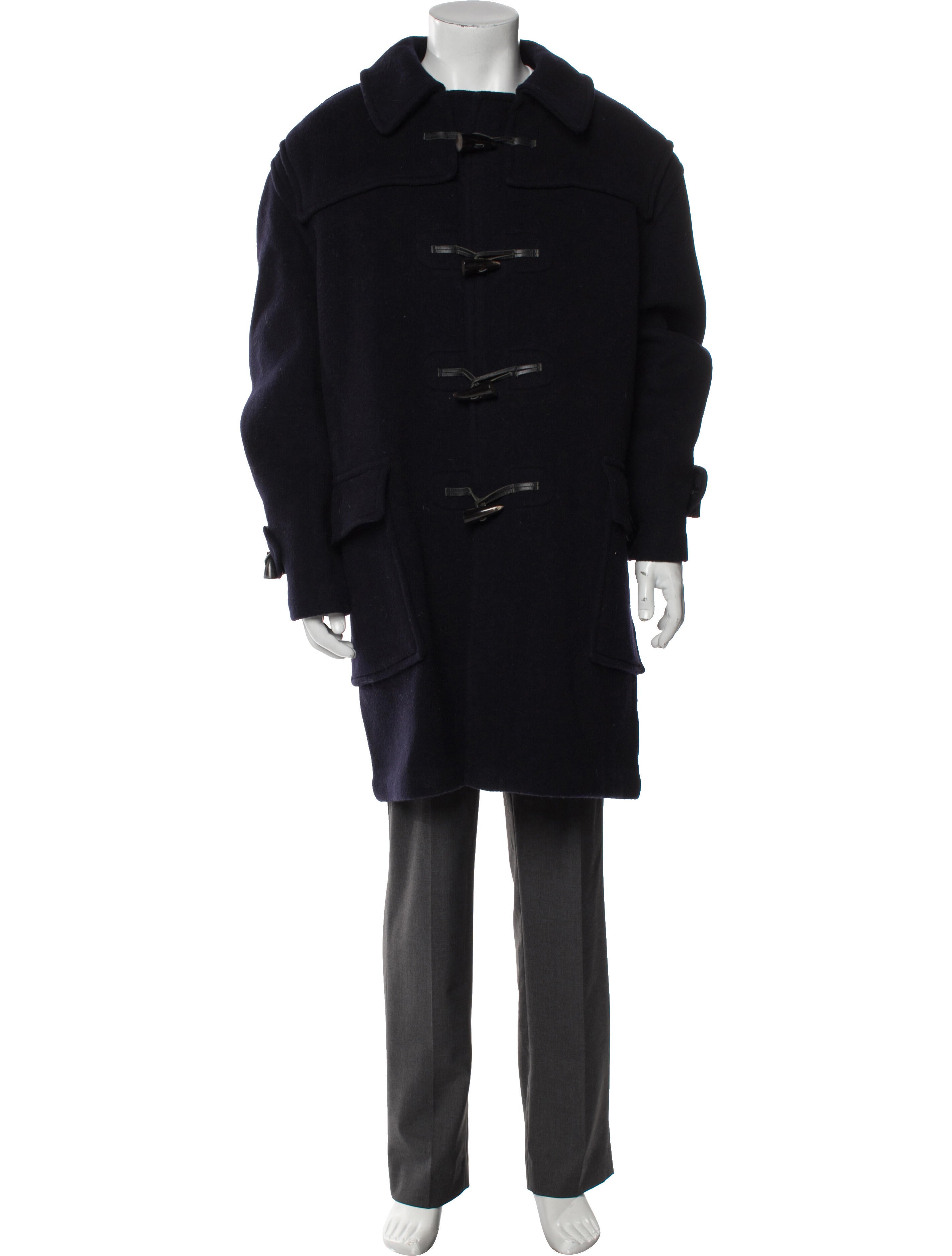 Burberry London Nova Check Pattern Wool Parka