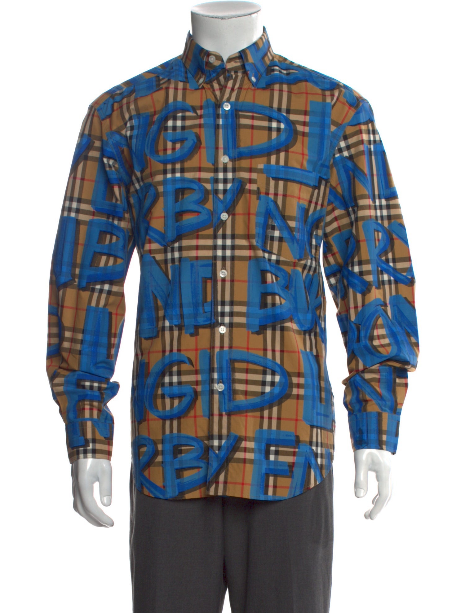 Burberry House Check Pattern Long Sleeve Shirt