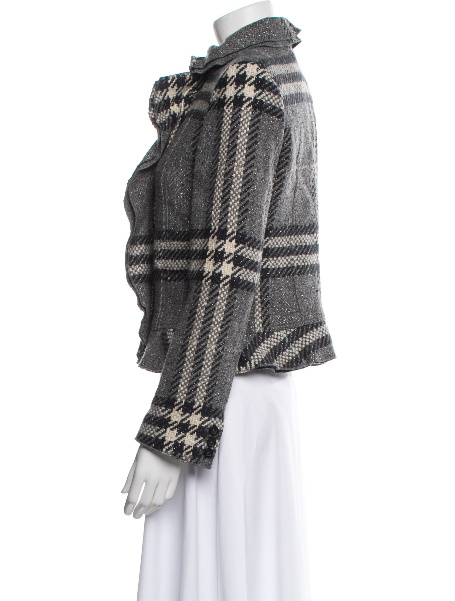 Burberry London Wool Tweed Pattern Jacket