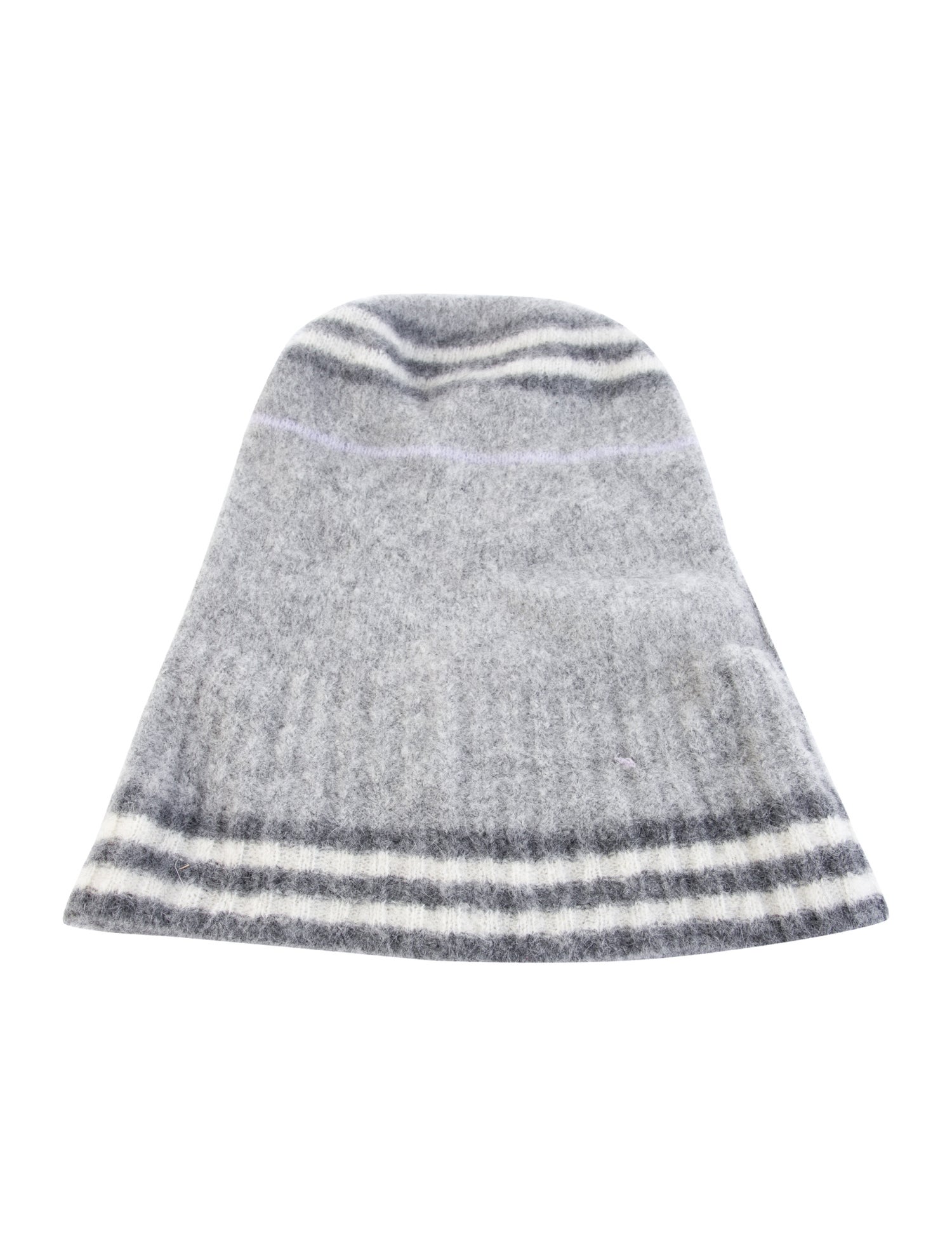 Burberry London Pattern Print Mohair Blend Knit Beanie.
