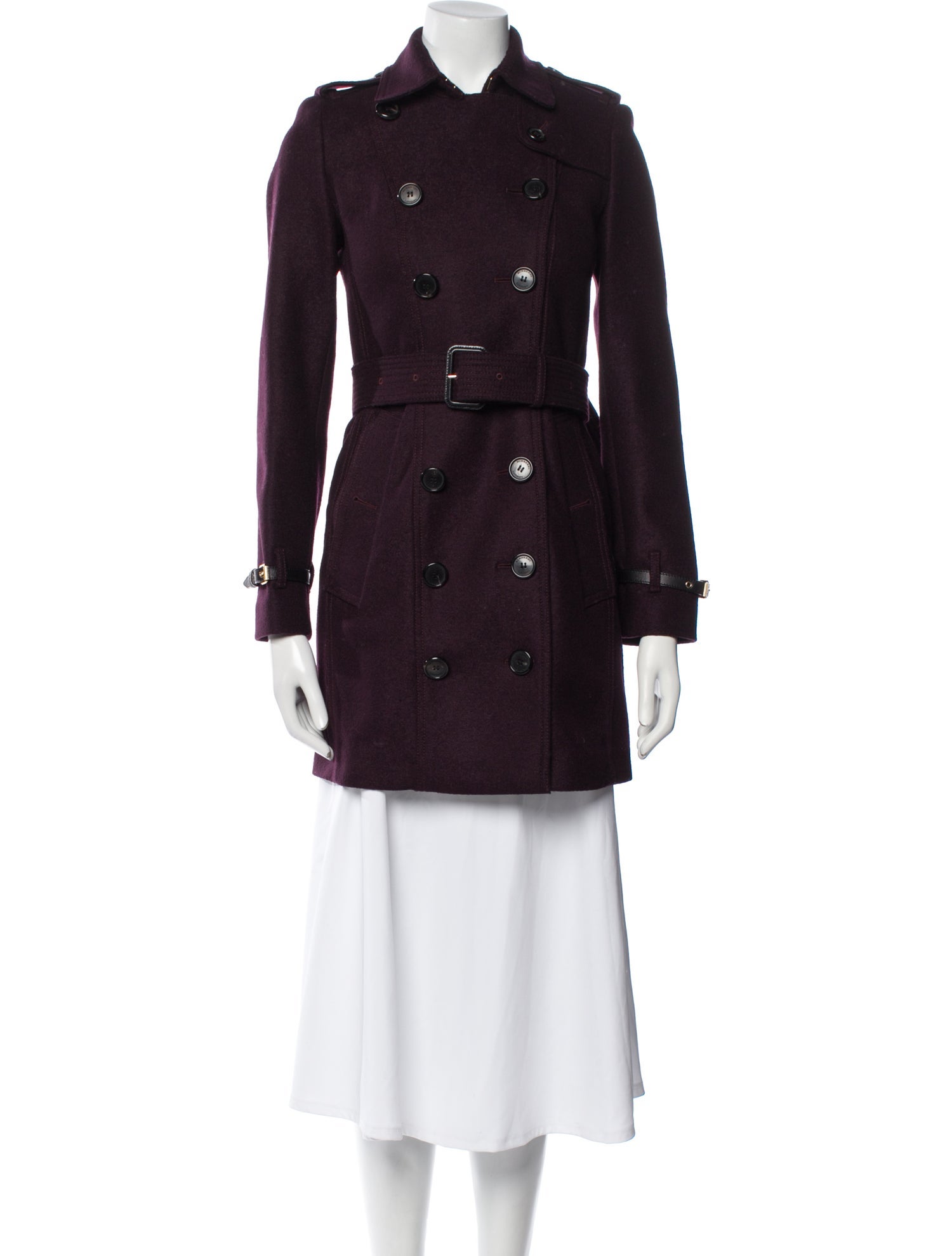 Burberry London Virgin Wool Trench Coat
