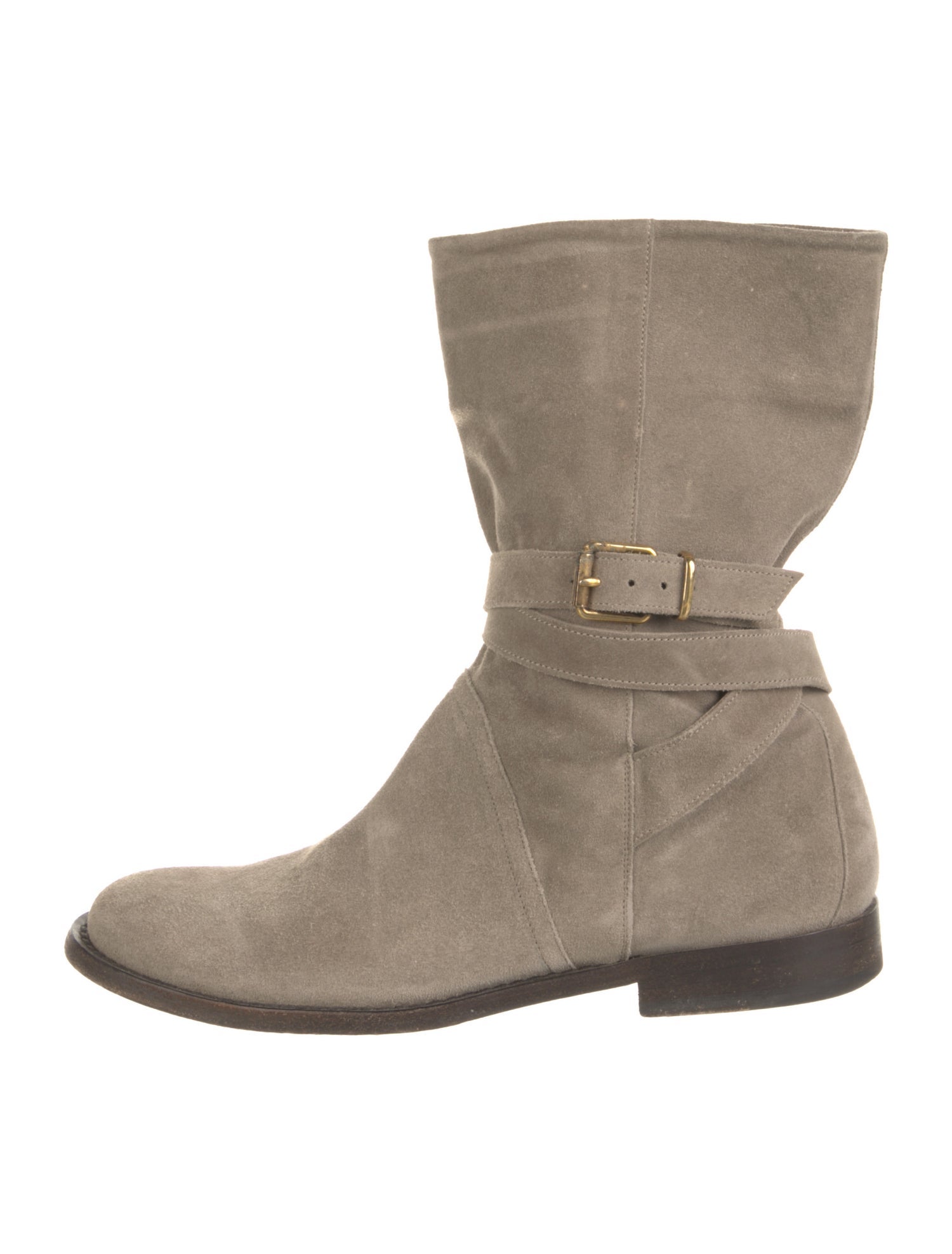 Burberry London Suede Moto Boots