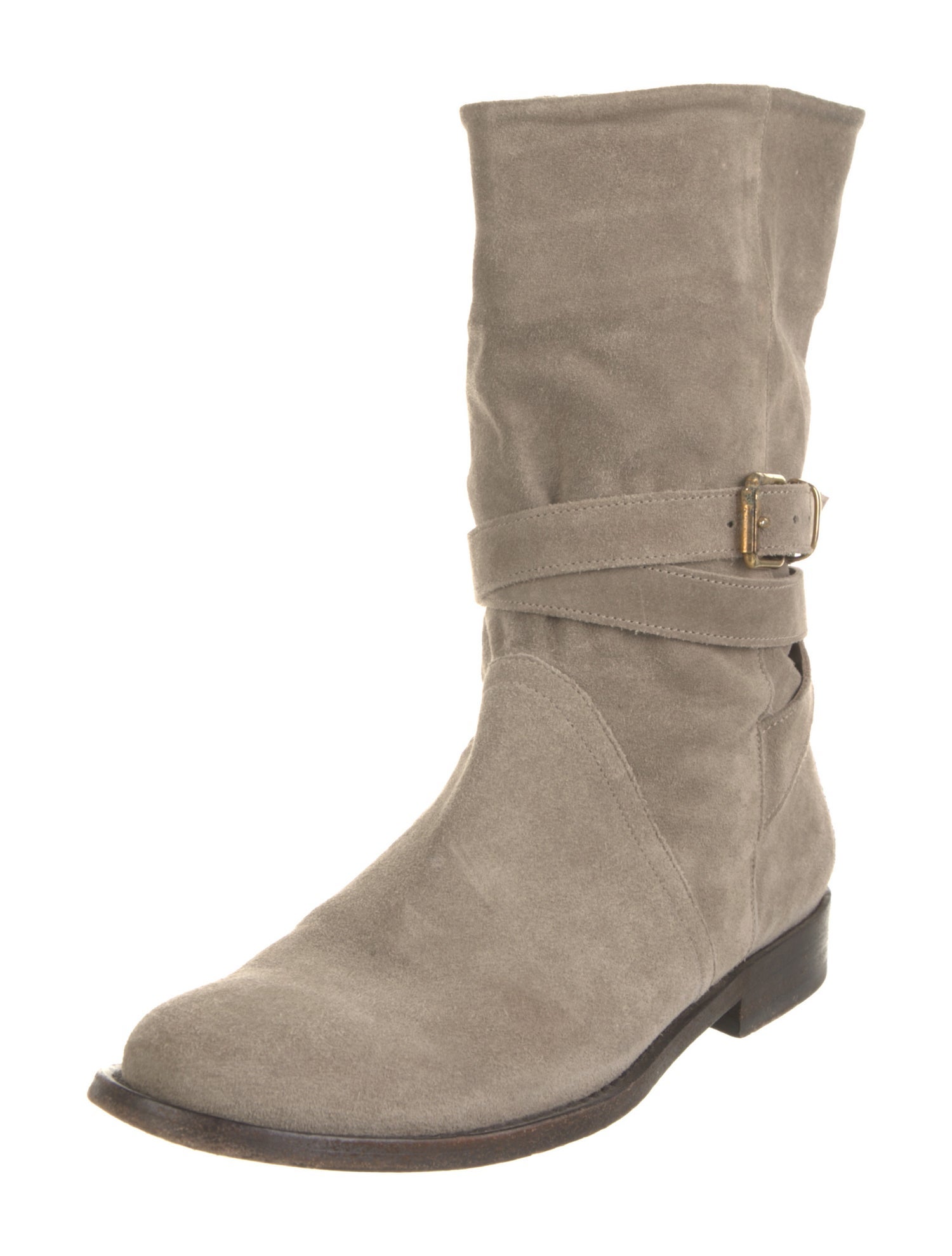 Burberry London Suede Moto Boots