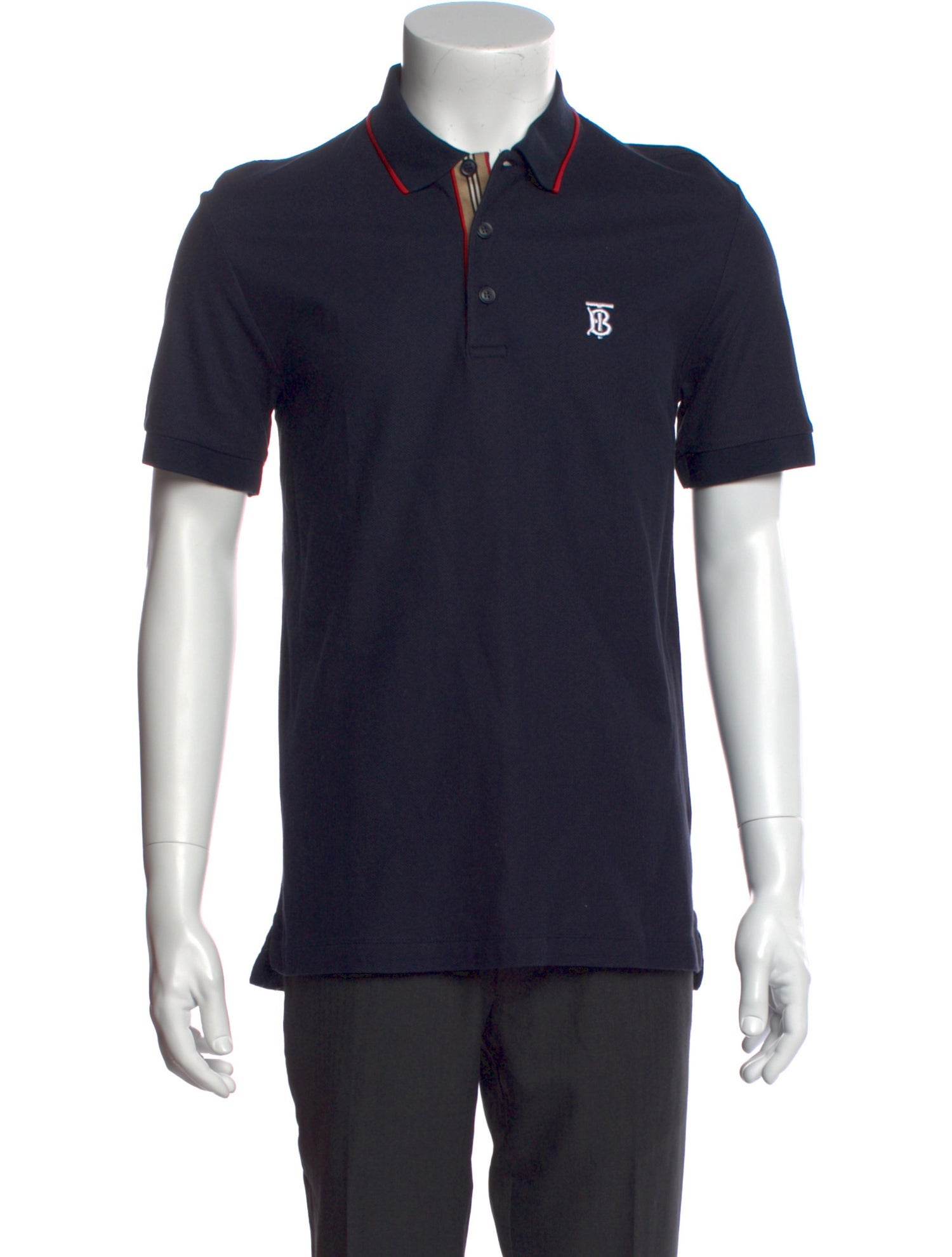 Burberry London Crew Neck Short Sleeve Polo Shirt