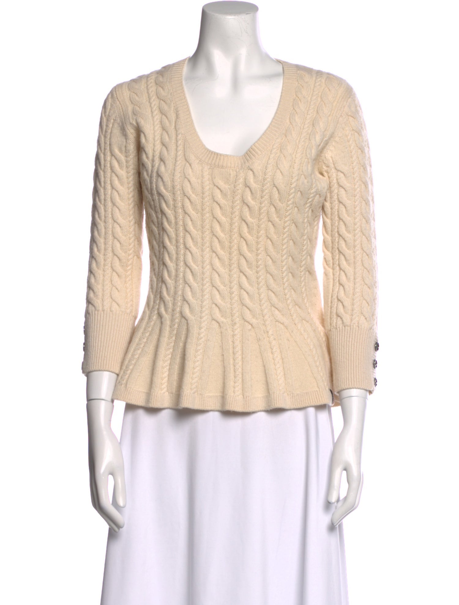 Burberry London Wool V-Neck Sweater