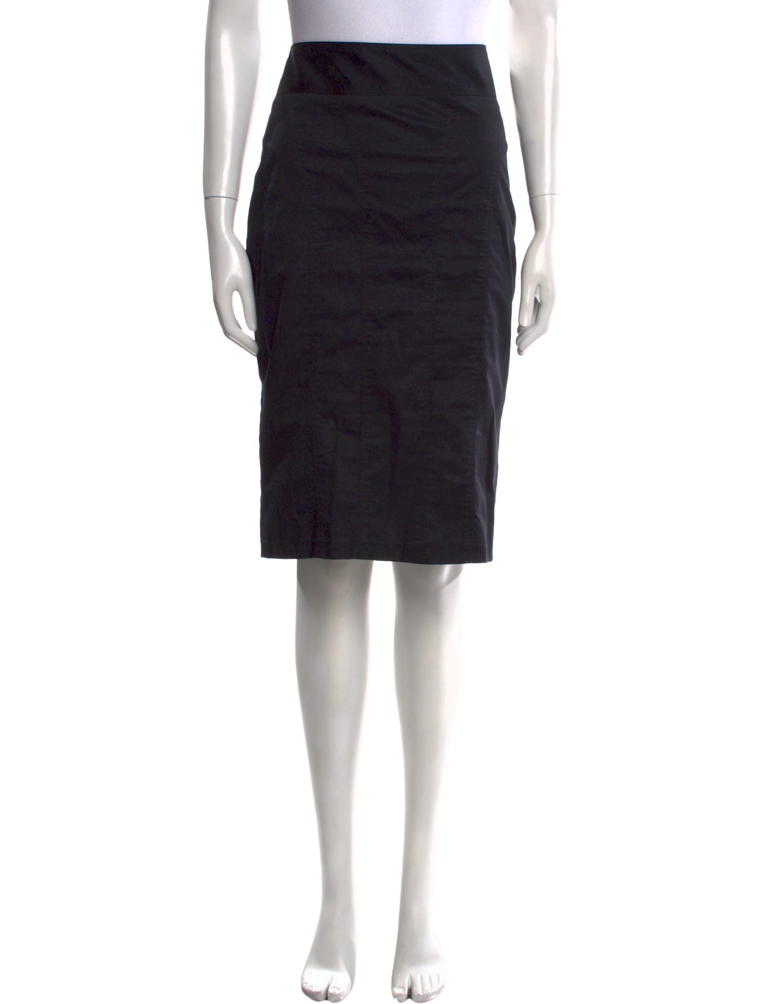 Burberry London Embroidered Accent Knee-Length Skirt