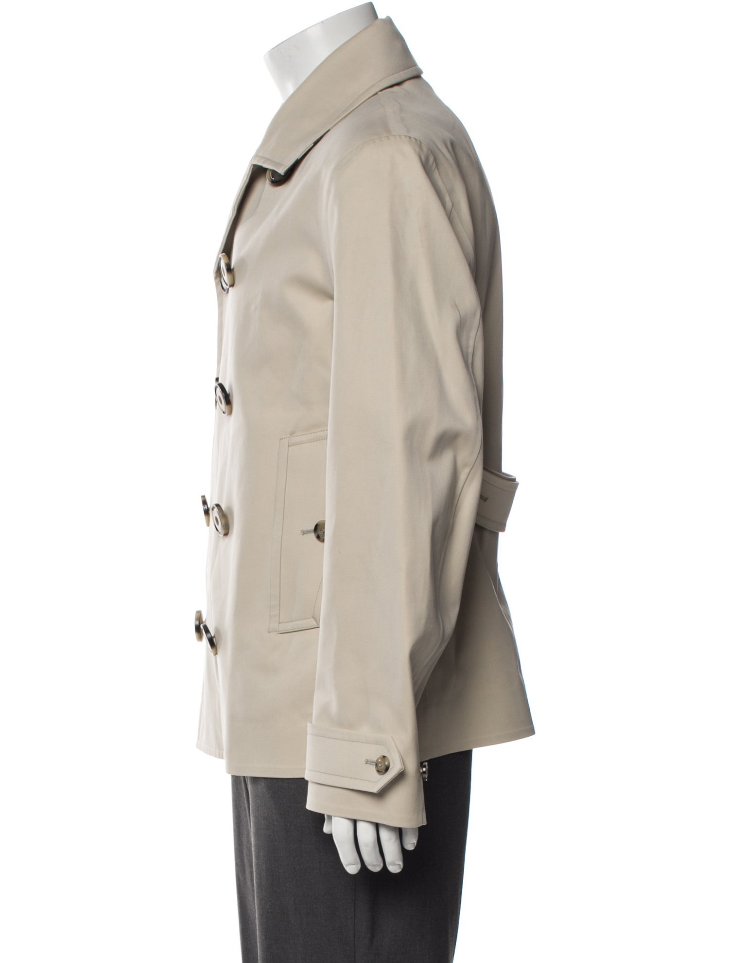 Burberry London Nova Check Pattern Peacoat w/ Tags