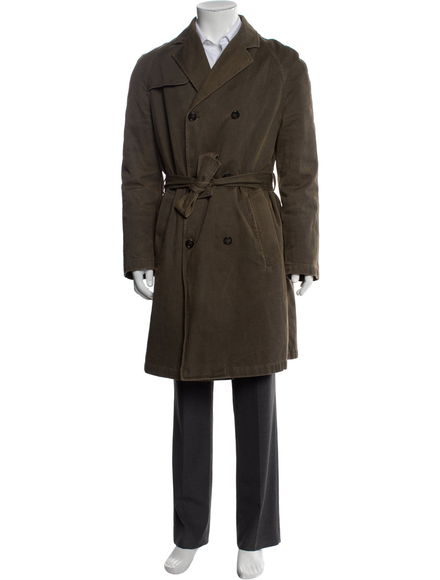 Burberry London Nova Check Pattern Trench Coat