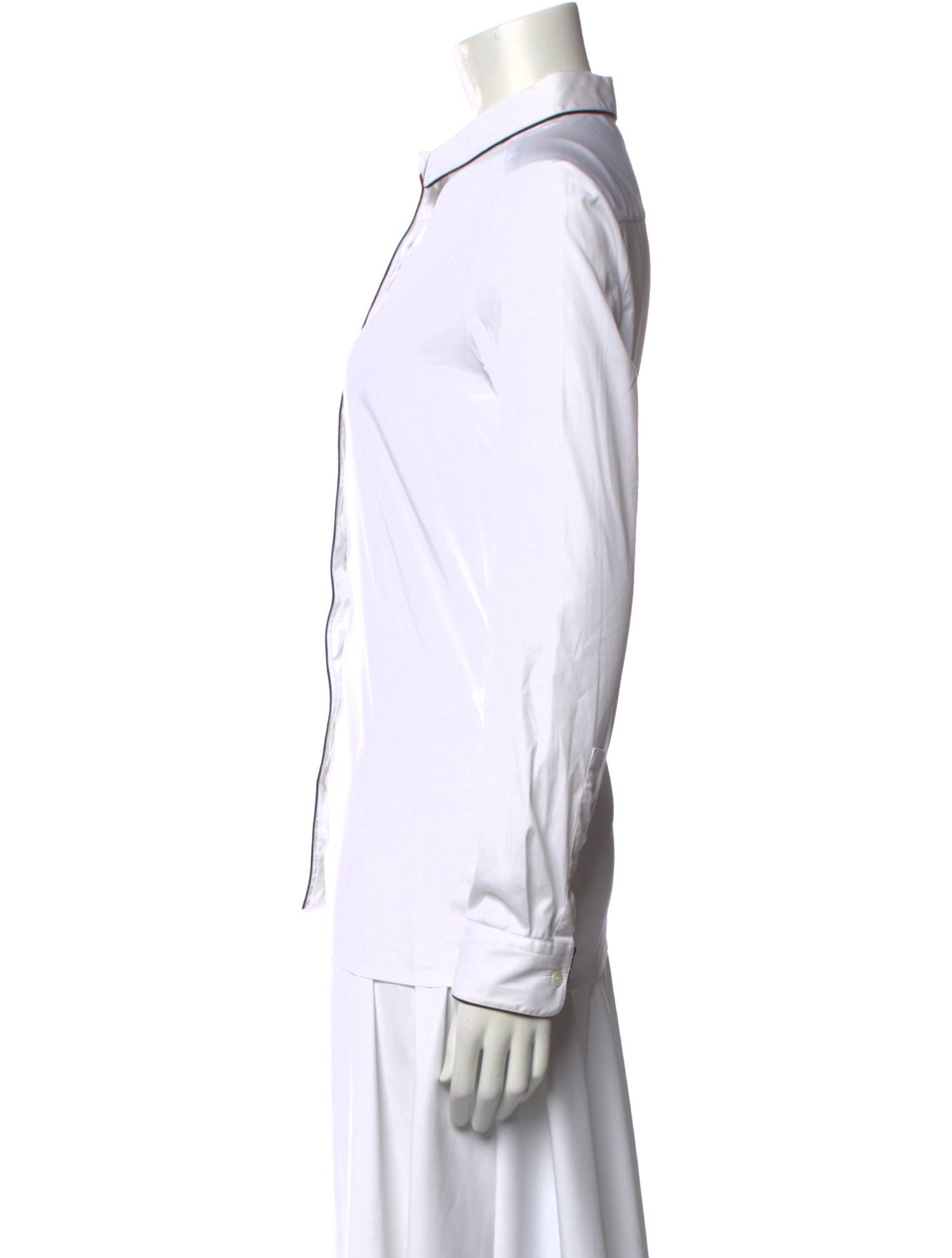 Burberry London Long Sleeve Button-Up Top