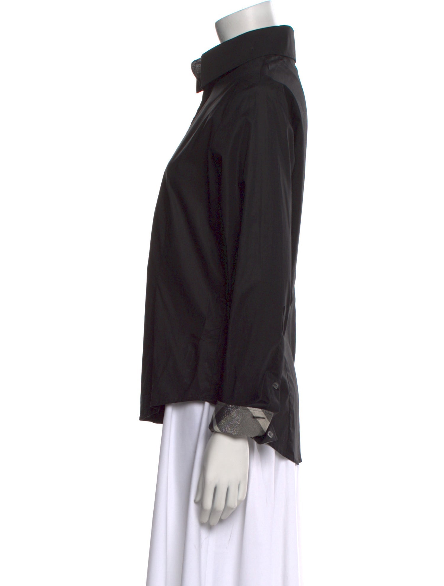 Burberry London Long Sleeve Button-Up Top