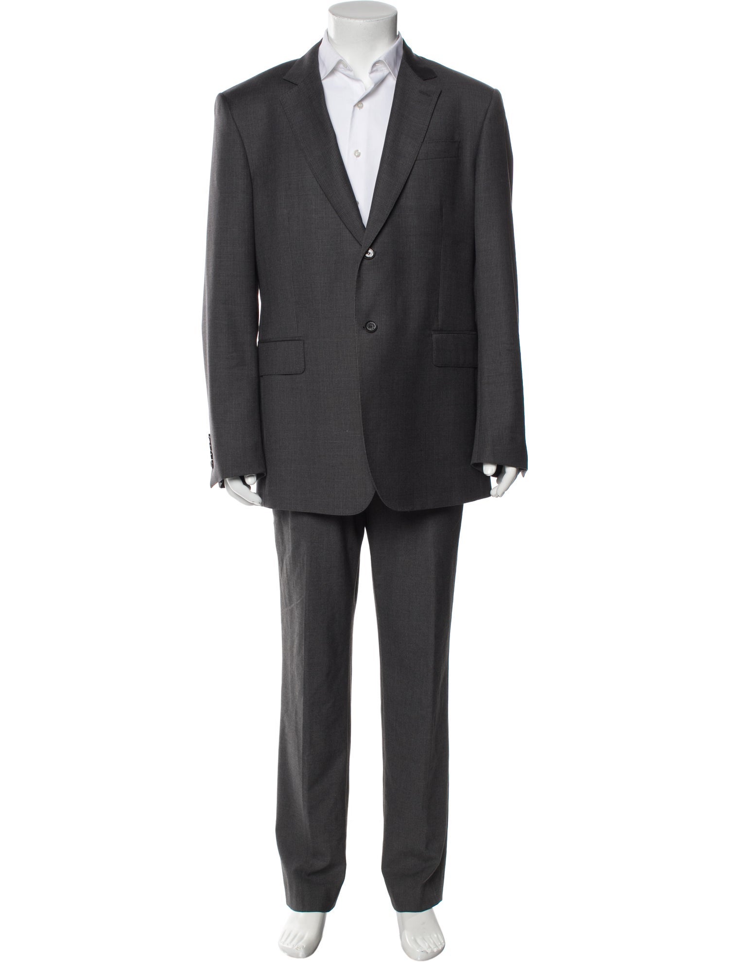 Burberry London Virgin Wool Plaid Print Blazer