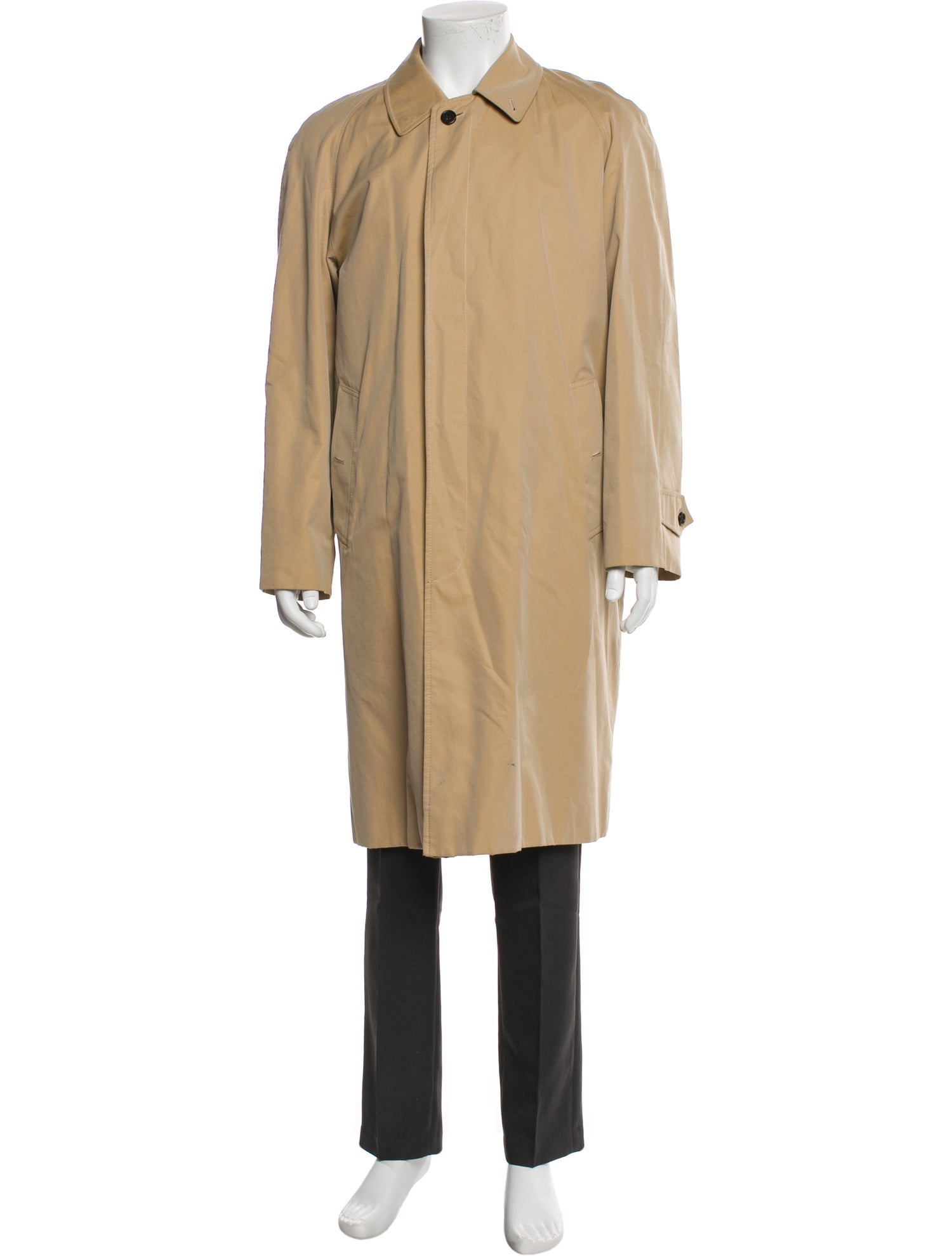 Burberry London Vintage House Check Pattern Trench Coat