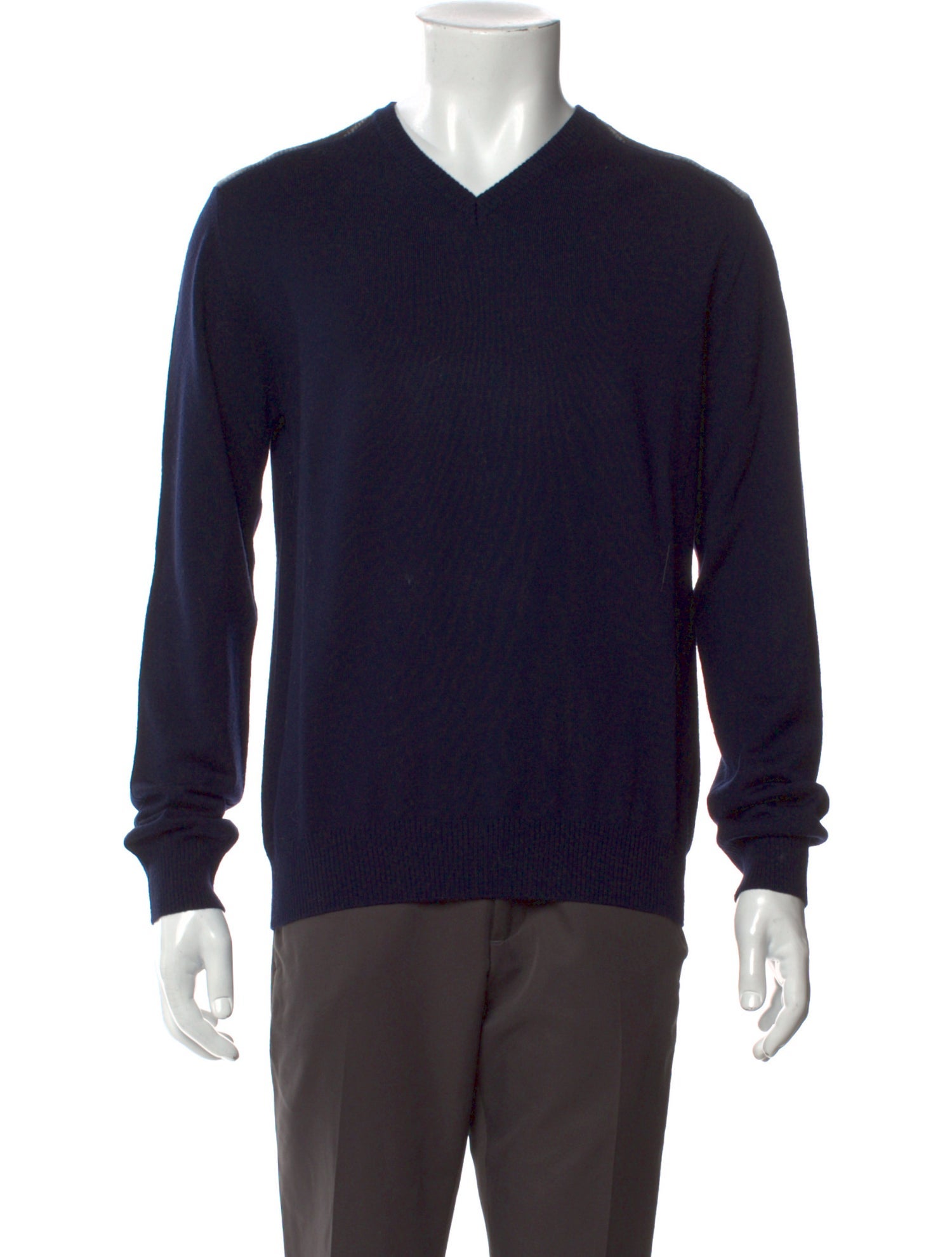 Burberry London Nova Check Pattern Merino Wool Pullover