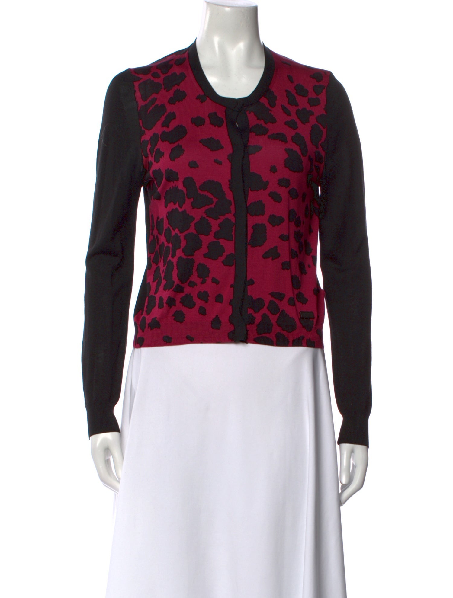 Burberry London Silk Animal Print Sweater