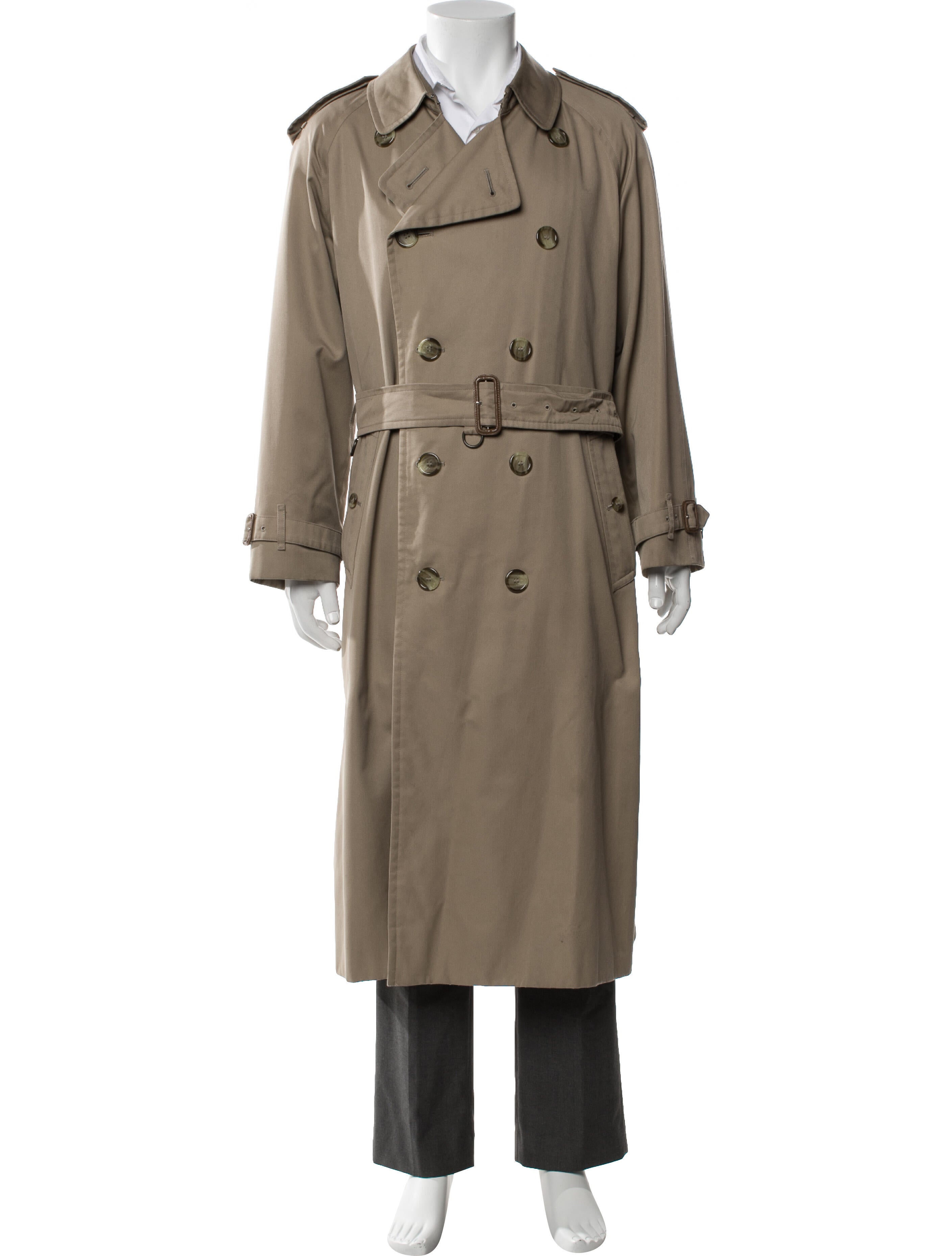Burberry London Nova Check Pattern Trench Coat