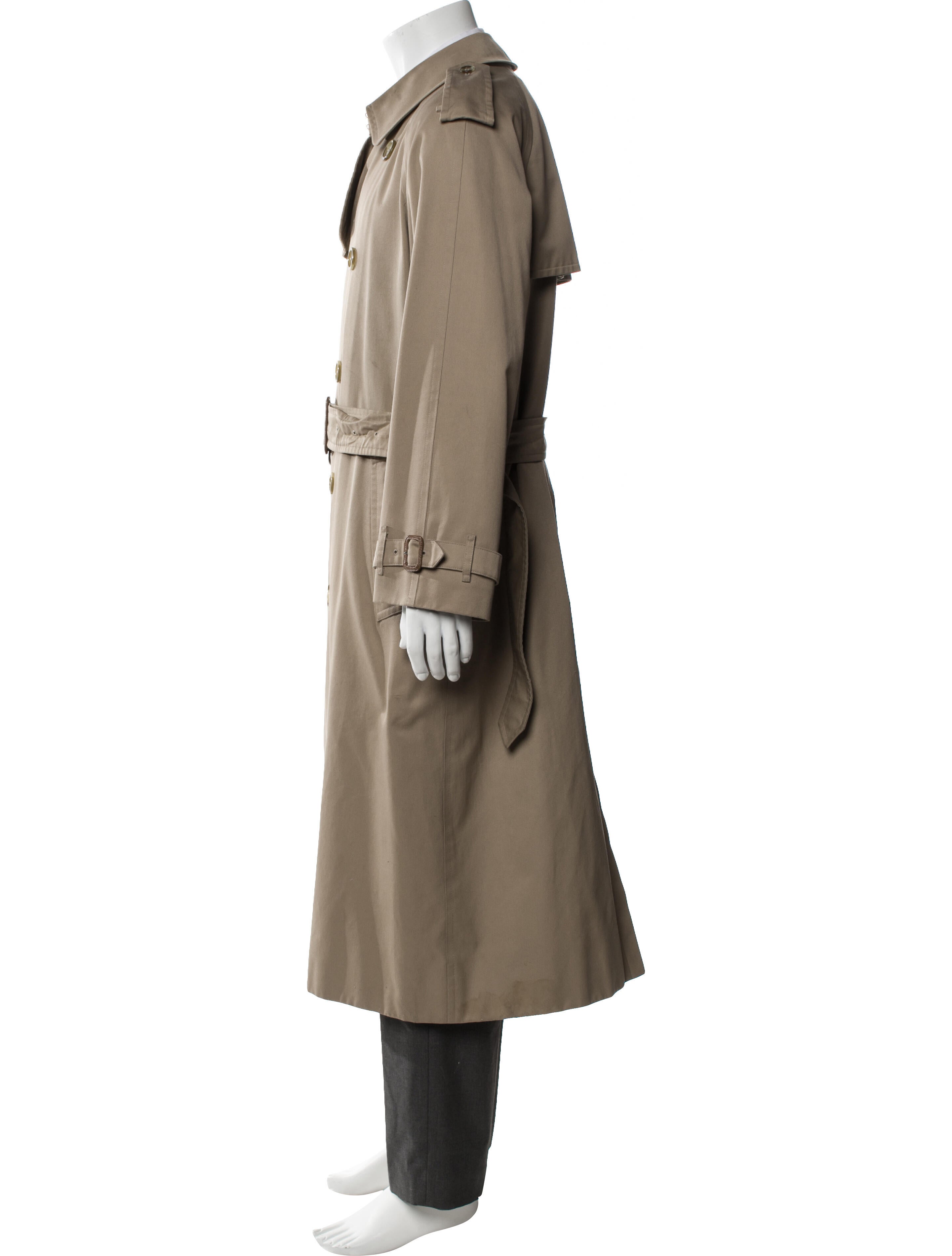 Burberry London Nova Check Pattern Trench Coat