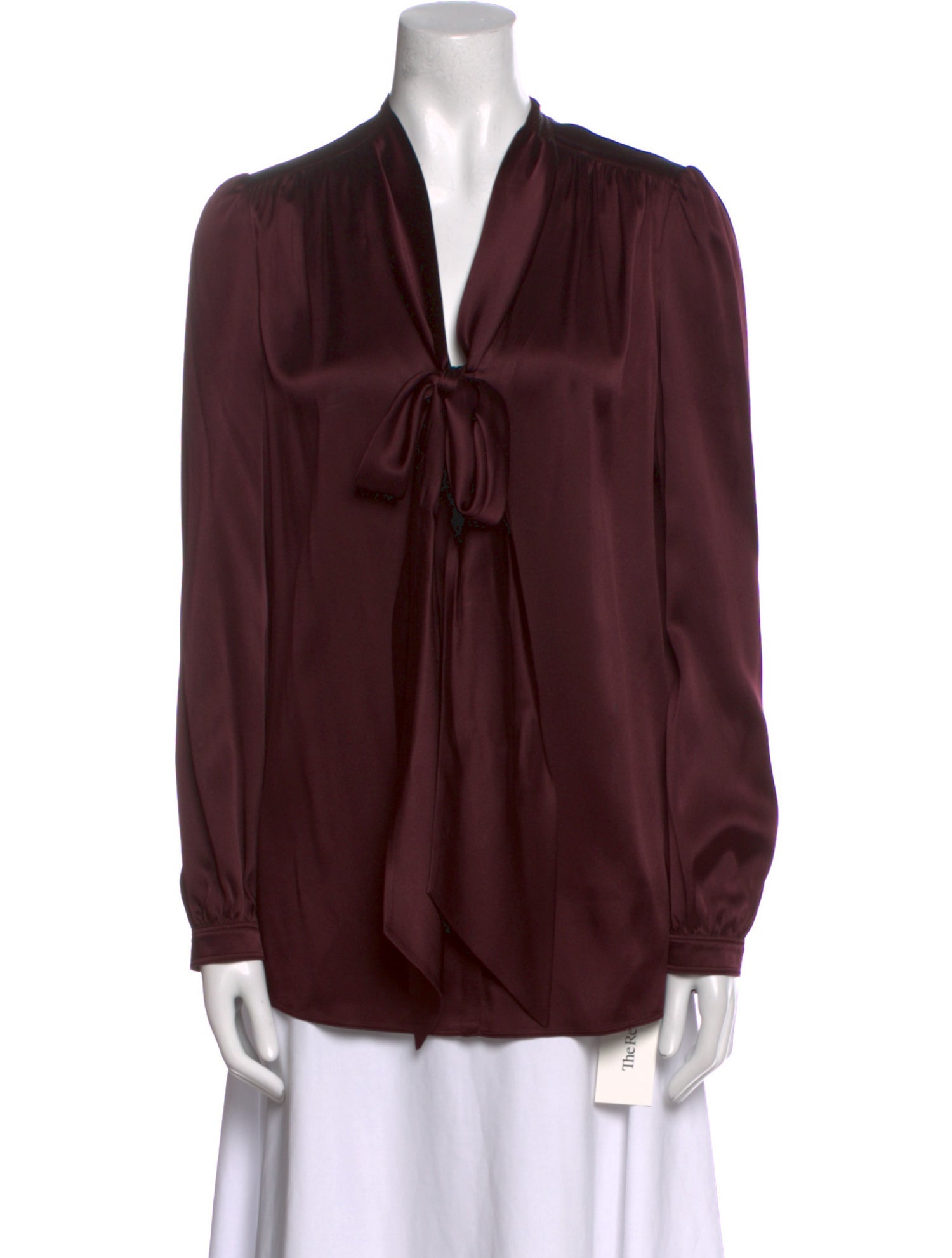 Burberry London Silk V-Neck Blouse