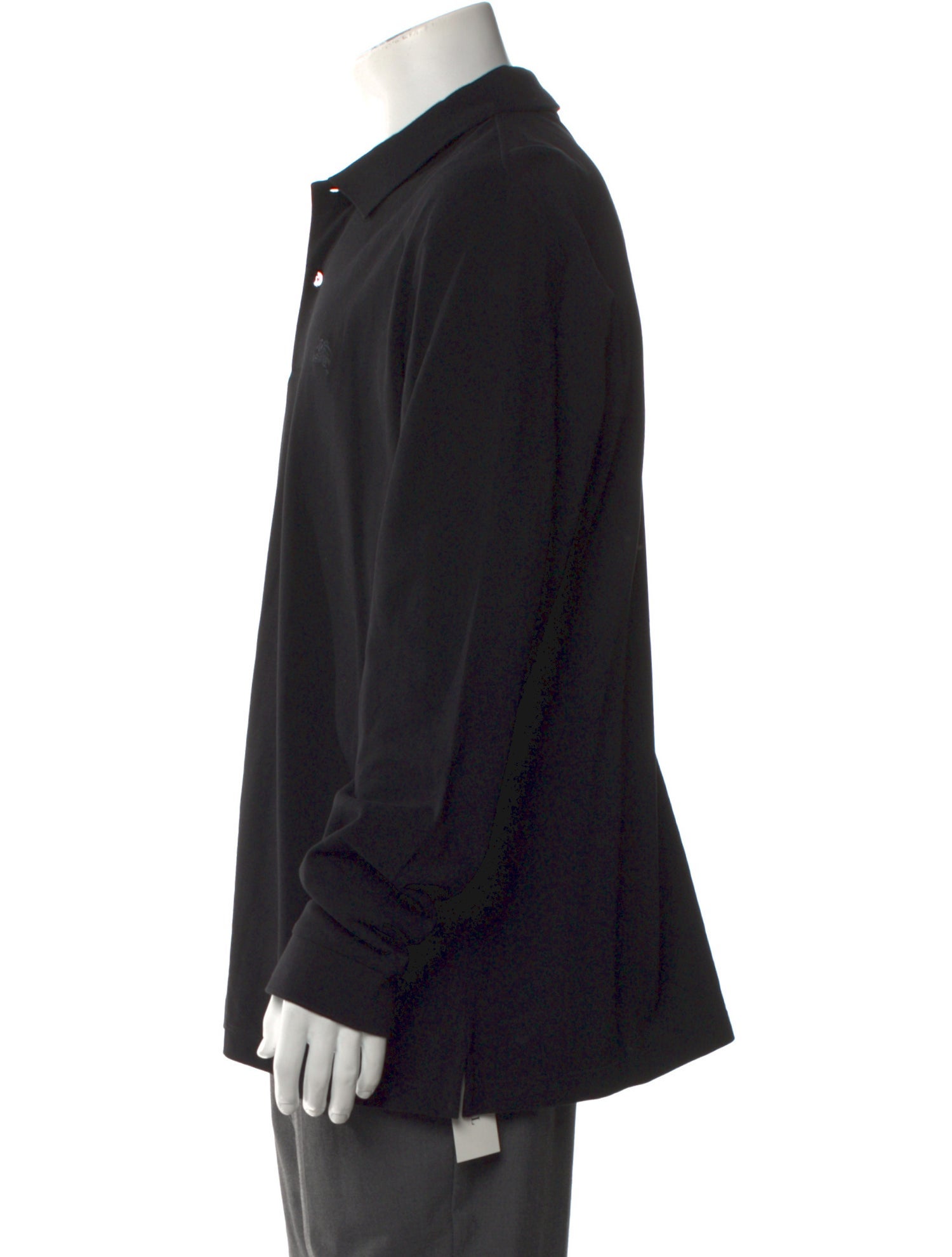 Burberry Collar Long Sleeve Polo Shirt w/ Tags