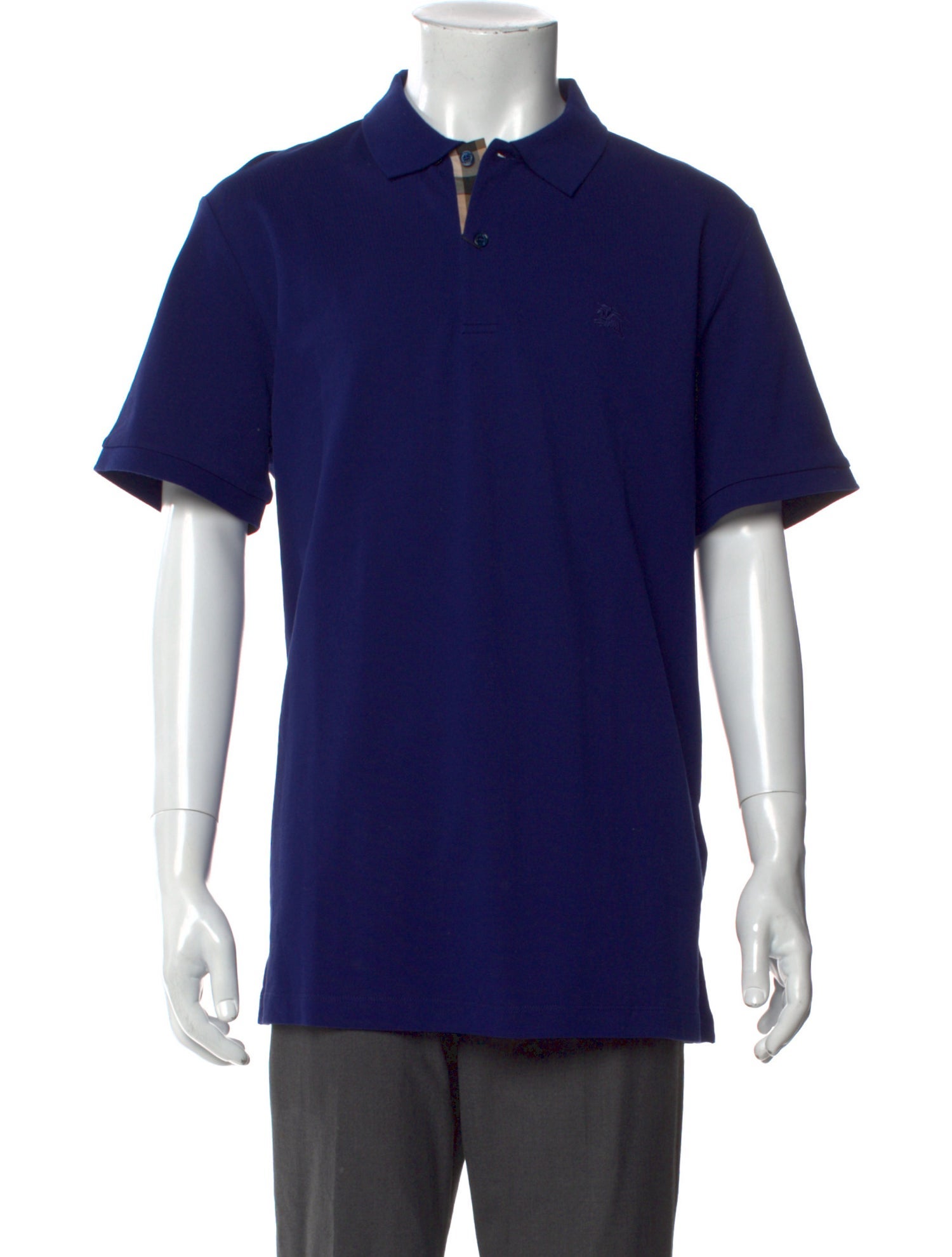 Burberry London Nova Check Pattern Collar Polo Shirt w/ Tags