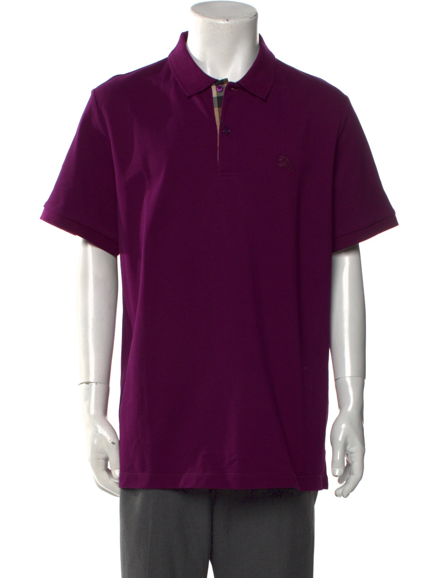 Burberry Signature Logo Collar Polo Shirt w/ Tags