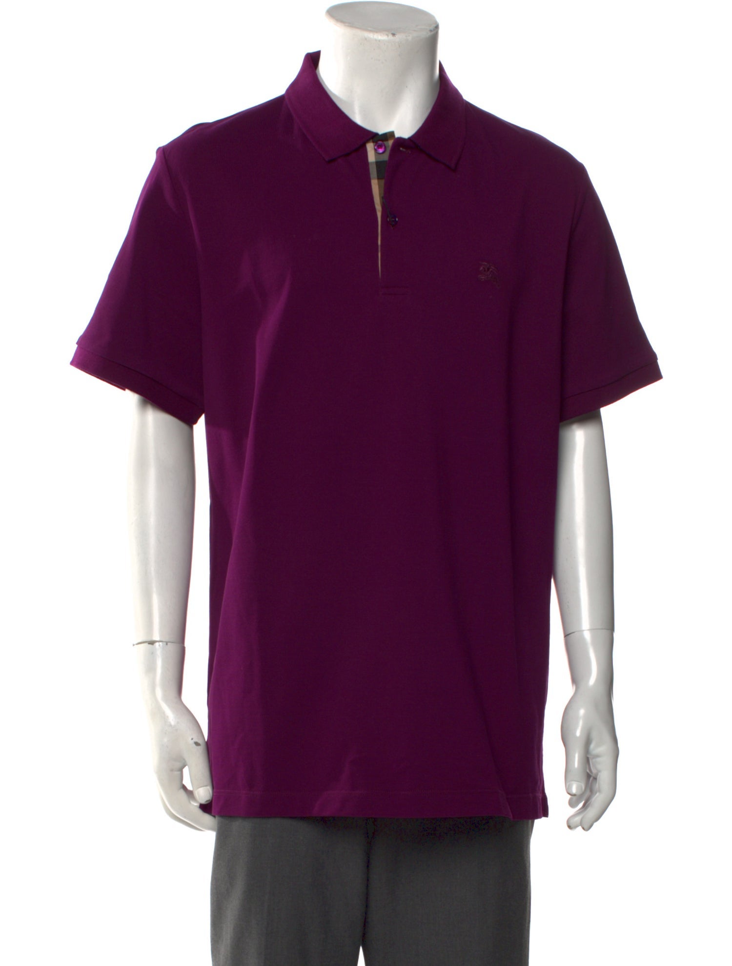 Burberry Signature Logo Collar Polo Shirt w/ Tags