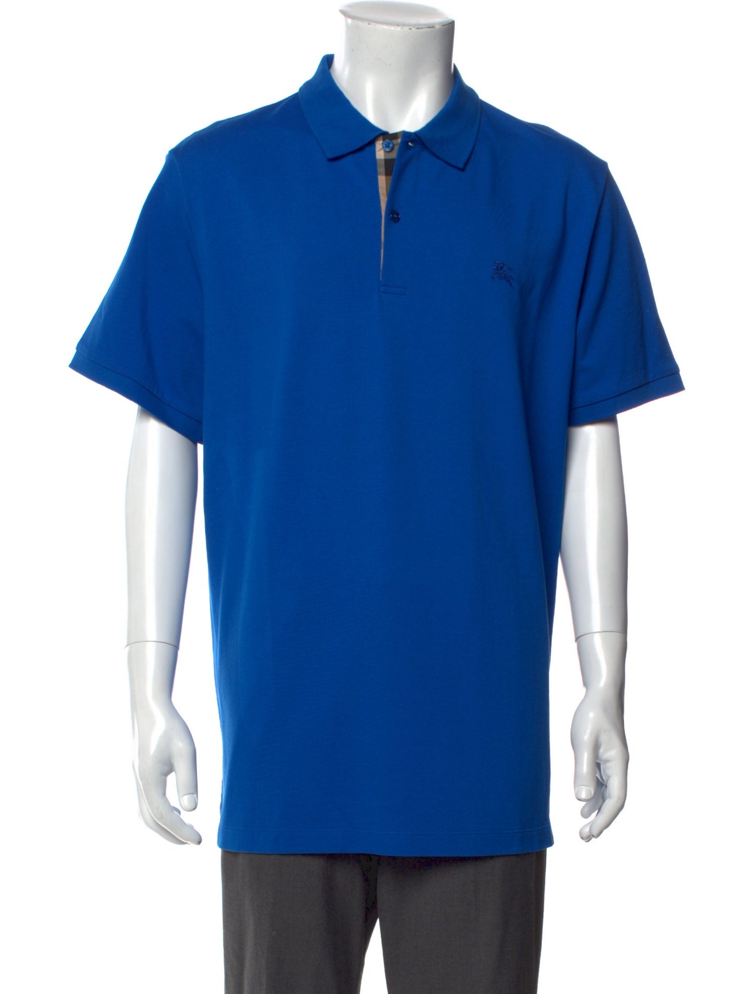 Burberry London Nova Check Pattern Collar Polo Shirt w/ Tags