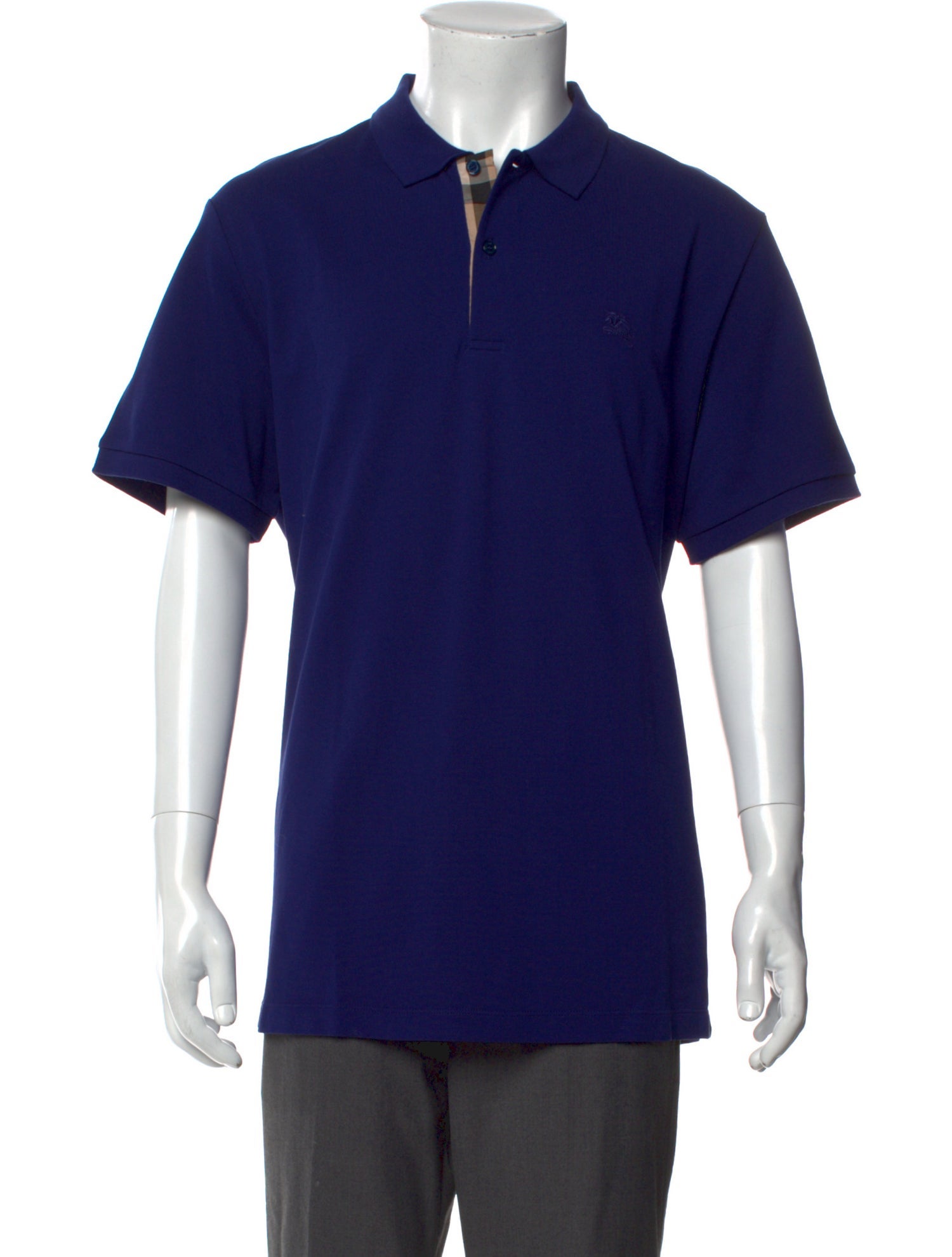 Burberry London Nova Check Pattern Collar Polo Shirt w/ Tags