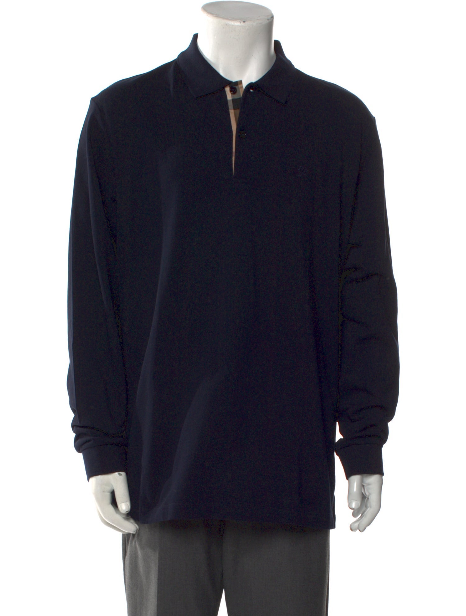 Burberry Abstract Check Collar Polo Shirt w/ Tags