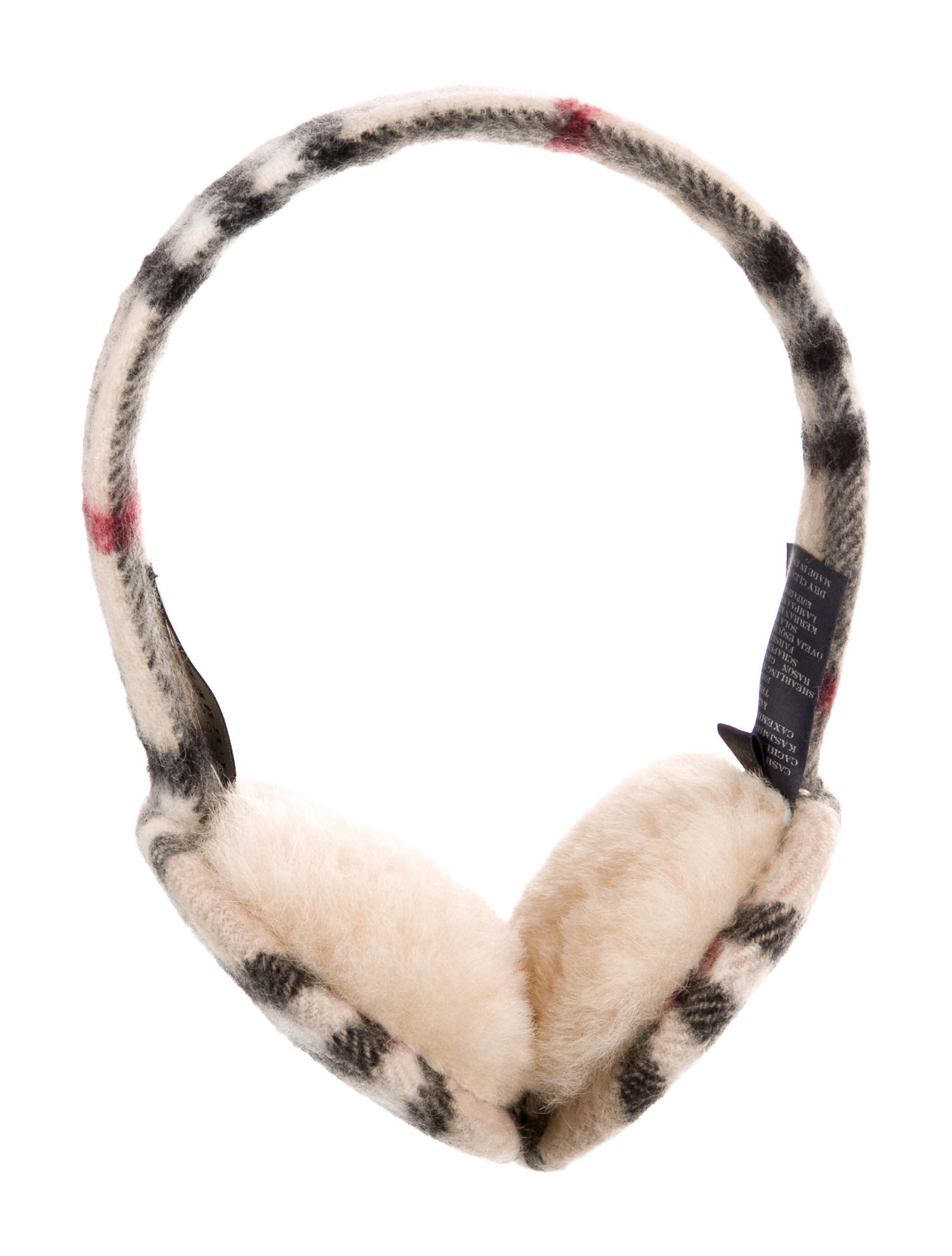 Burberry London Pattern Print Earmuffs.