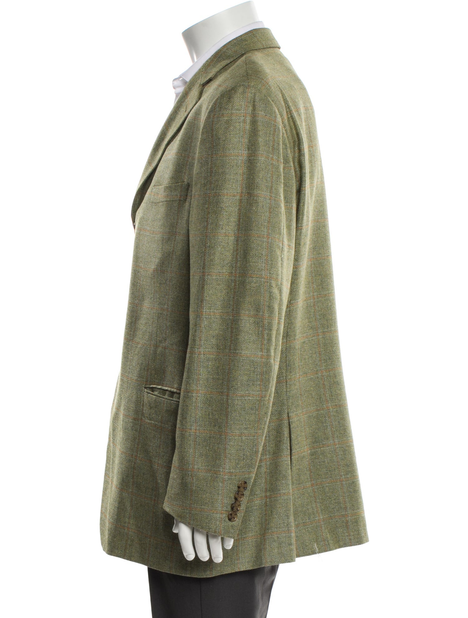 Burberry London Nova Check Pattern Wool Blazer