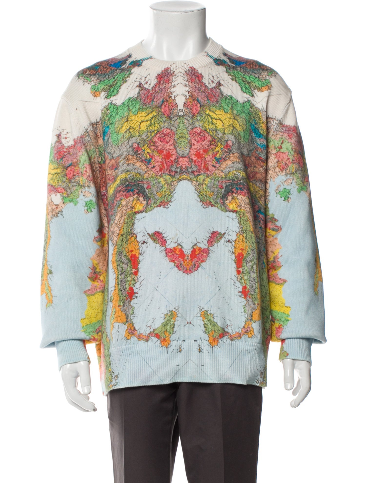 Burberry Printed Crew Neck Pullover