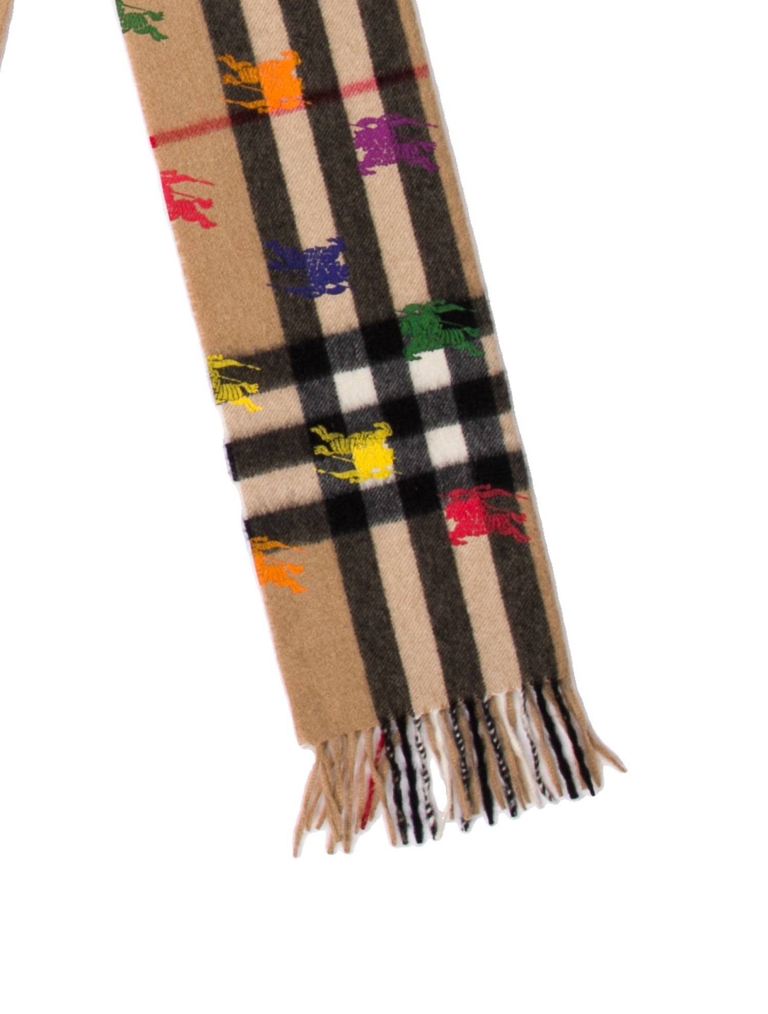 Burberry London Cashmere Nova Check Pattern Scarf