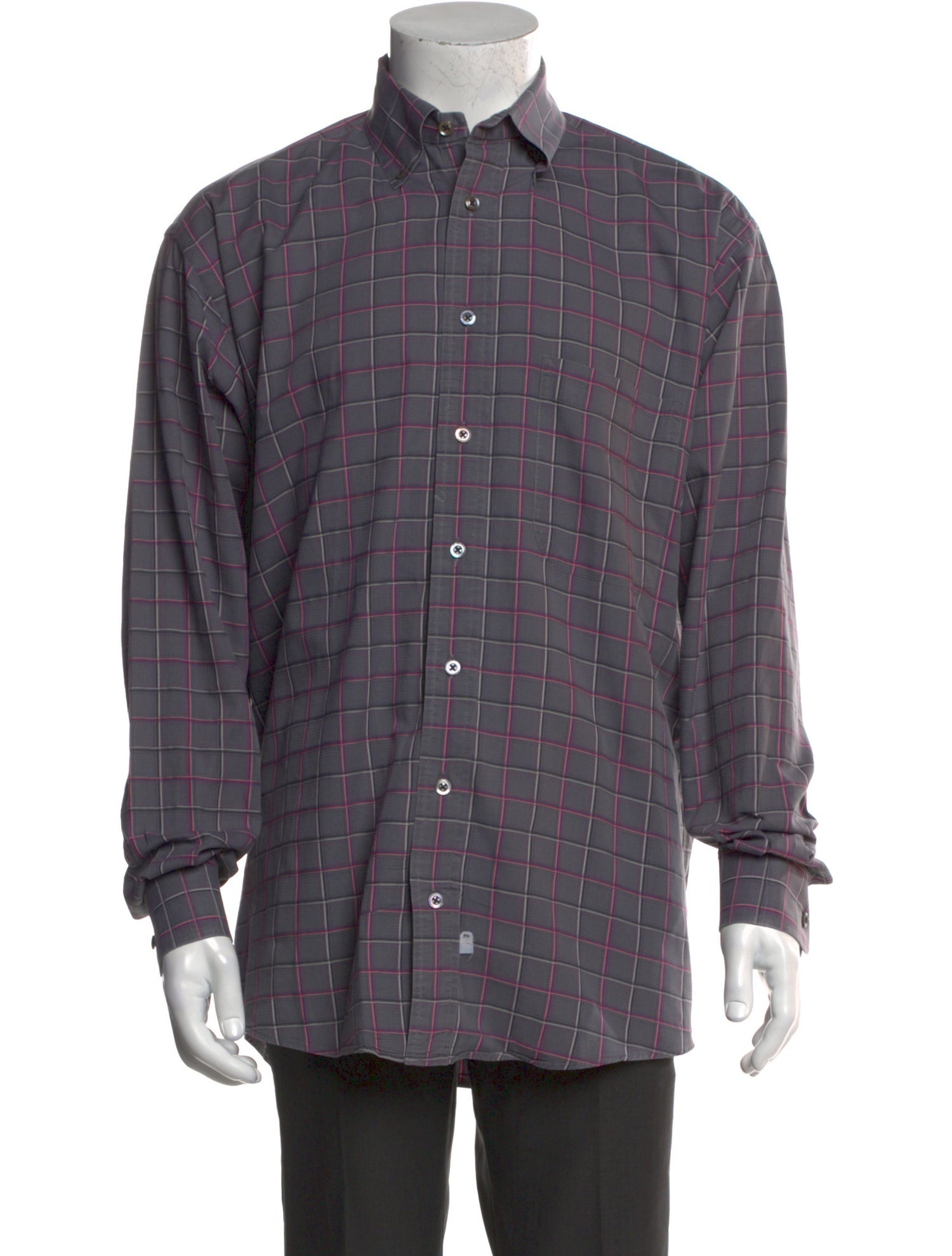 Burberry London Nova Check Pattern Long Sleeve Shirt