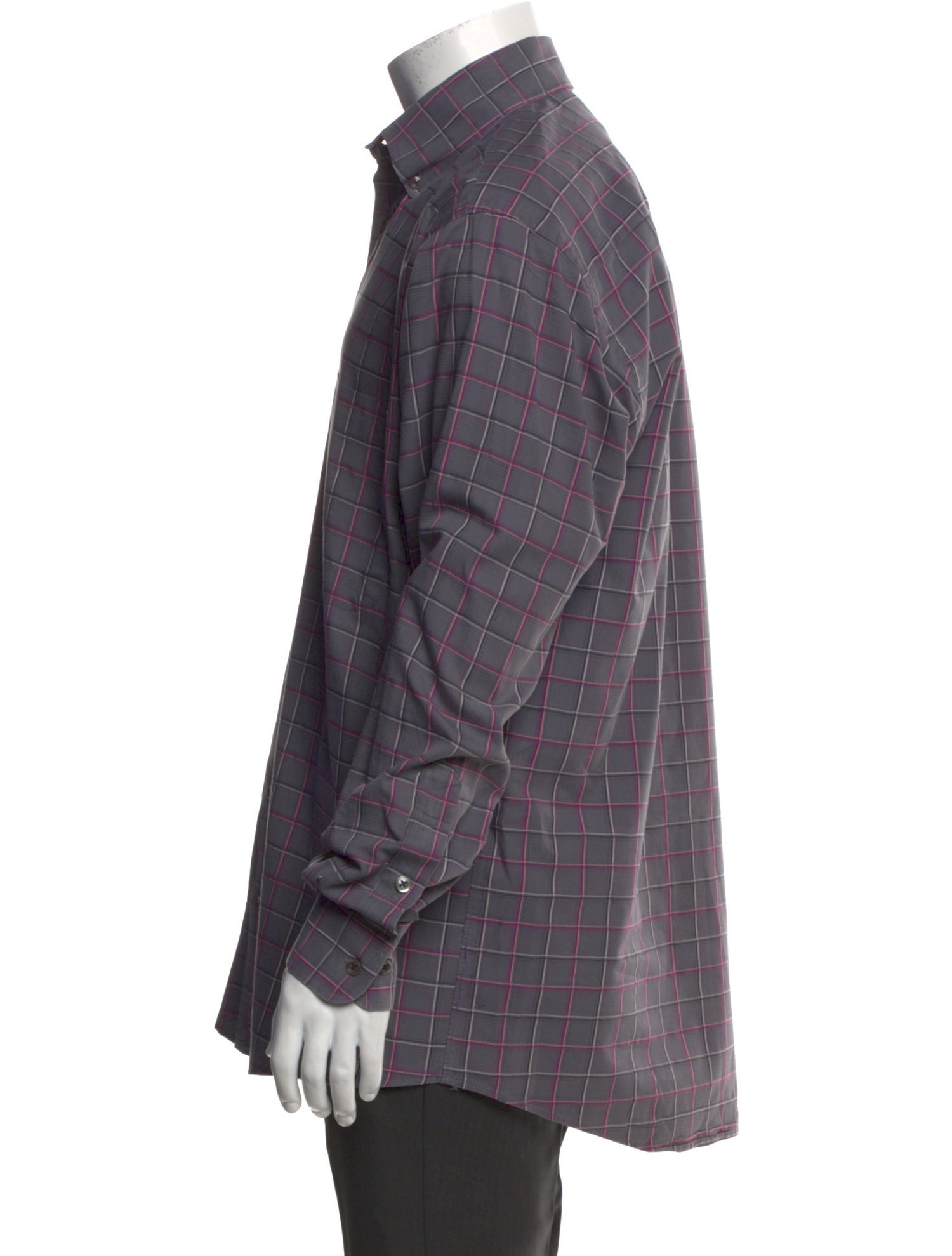 Burberry London Nova Check Pattern Long Sleeve Shirt