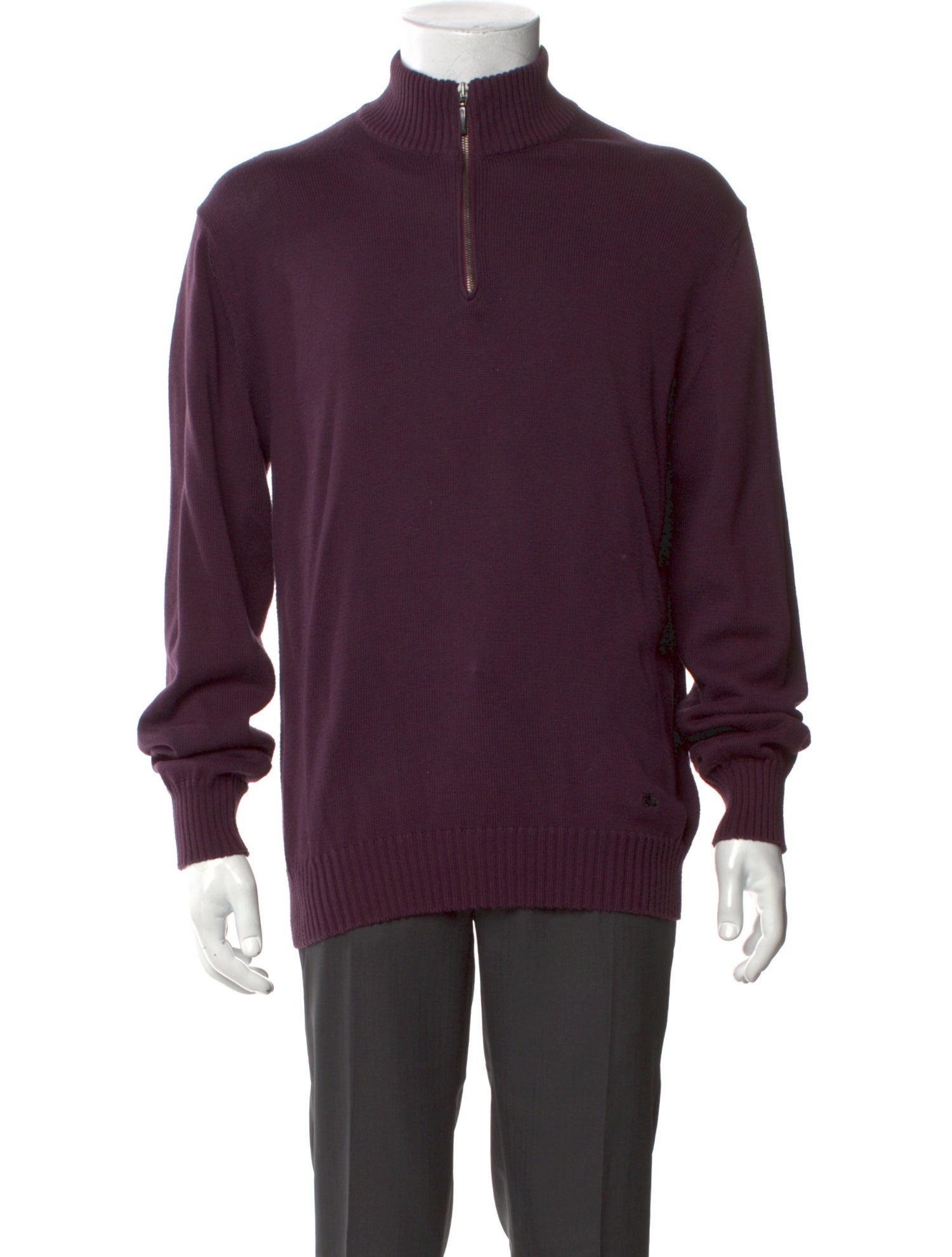 Burberry London Turtleneck Long Sleeve Polo Sweater