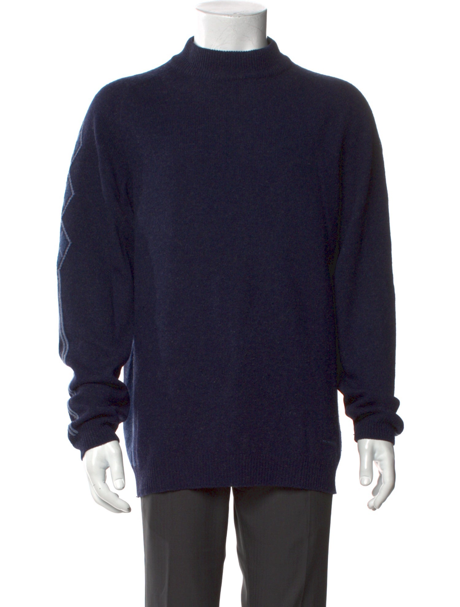 Burberry London Exploded Check Pattern Wool Pullover