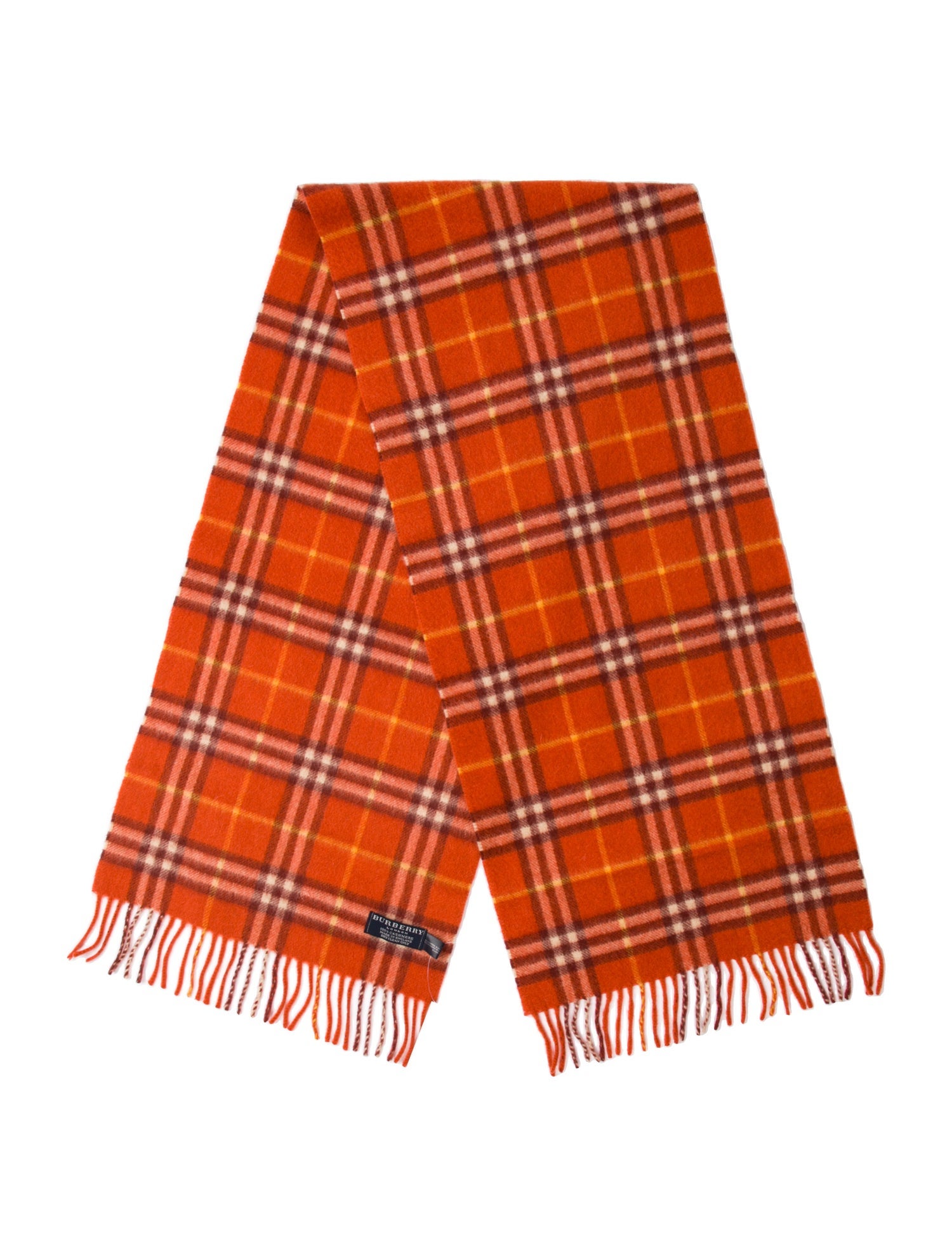 Burberry London Cashmere Nova Check Pattern Scarf